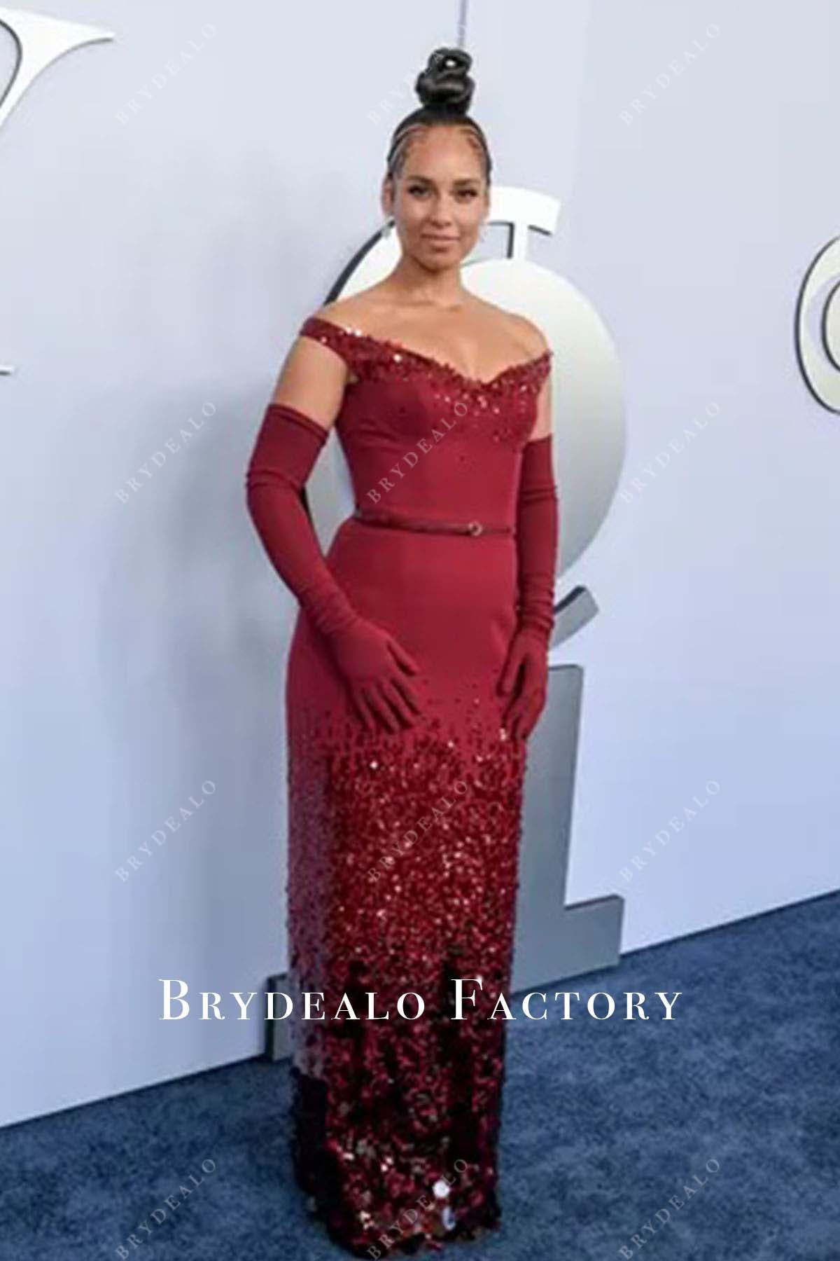 Alicia Keys sequins Dress 2024 Tony Awards