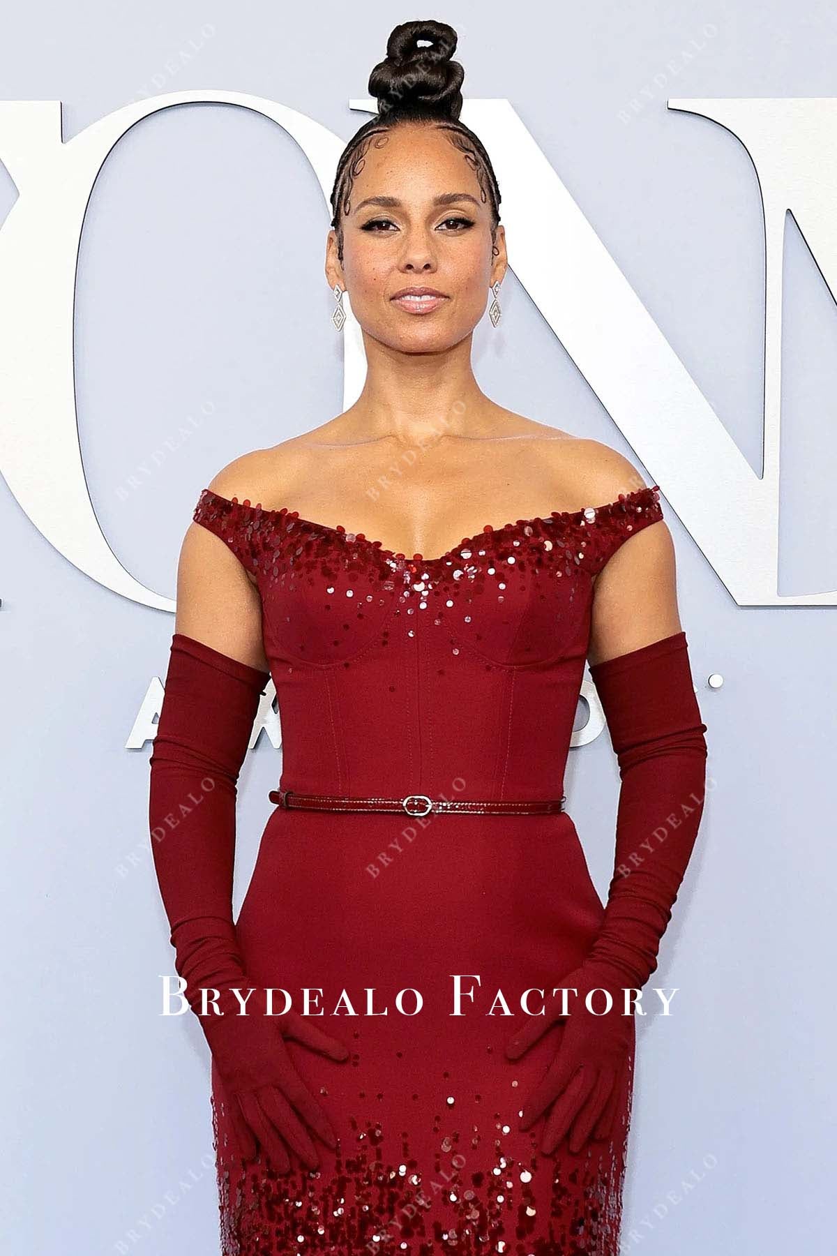 Alicia Keys sleeveless dress  2024 Tony Awards