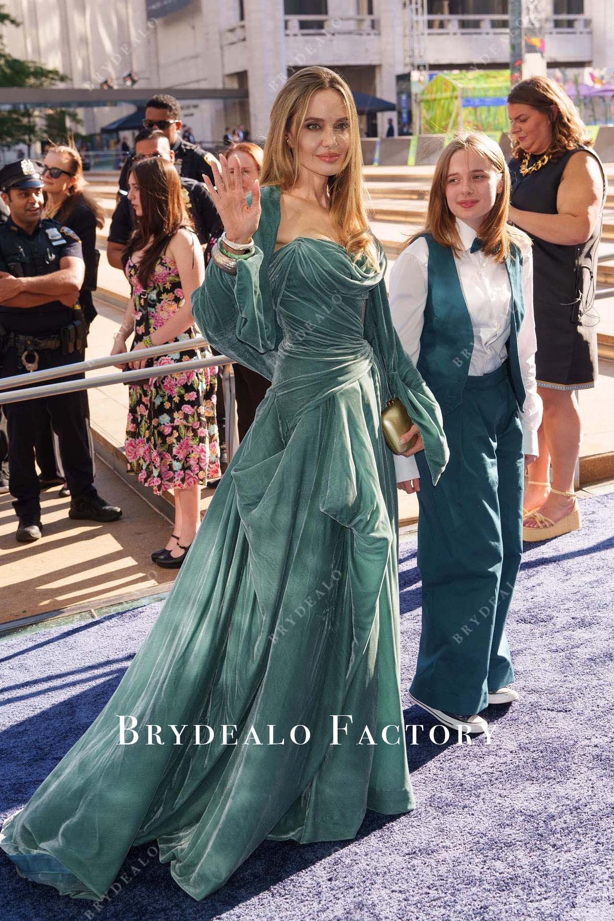 Angelina Jolie 2024 Tony Award Green Gown