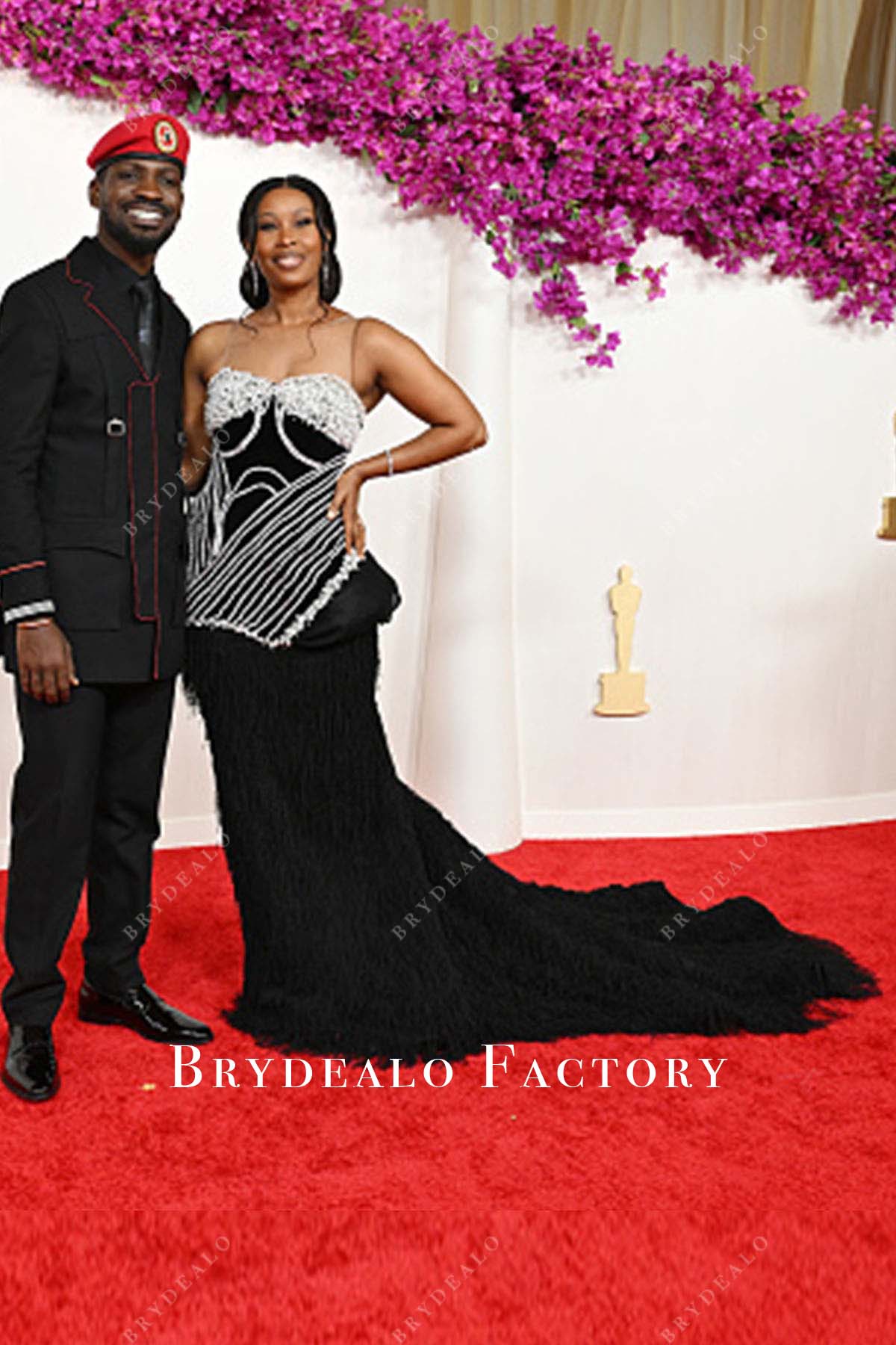 Anita beryl beaded dress 2024 Oscars Red Carpet 