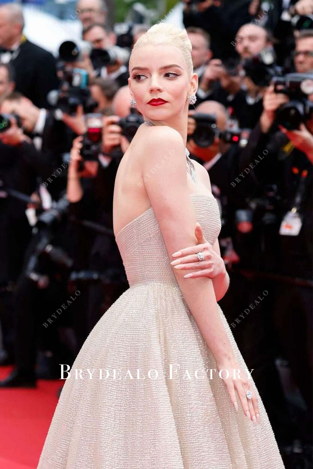 2024 Cannes Film Festival Anya Taylor open back dress