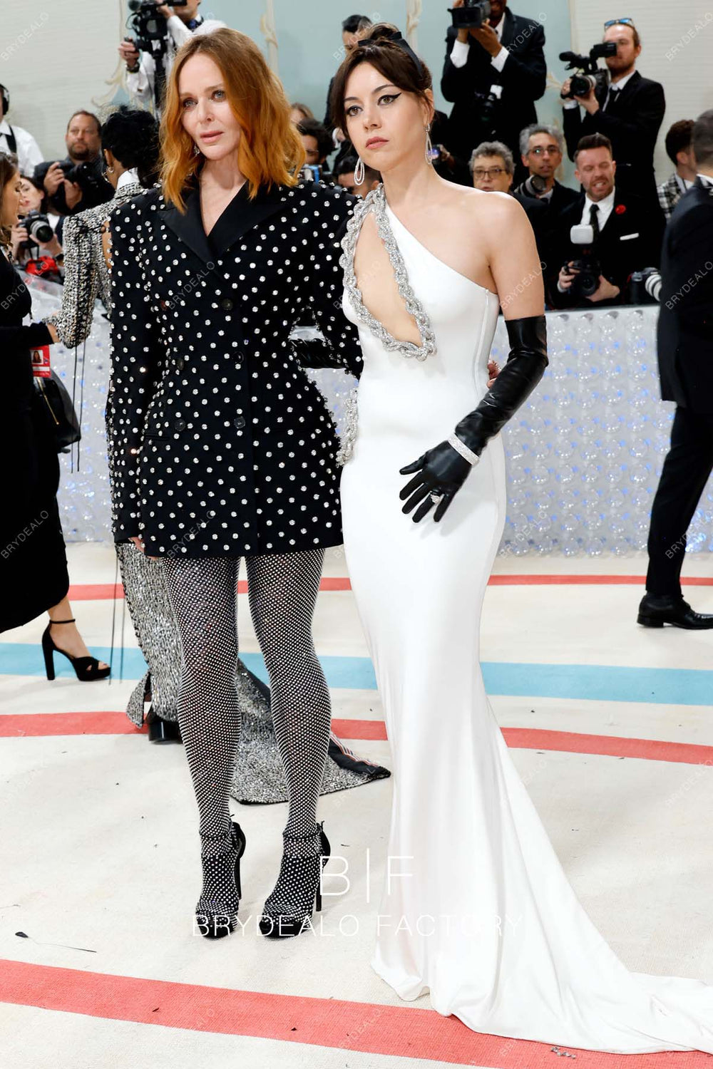 Aubrey Plaza Met Gala 2023 Cutout One Shoulder Long Satin Dress