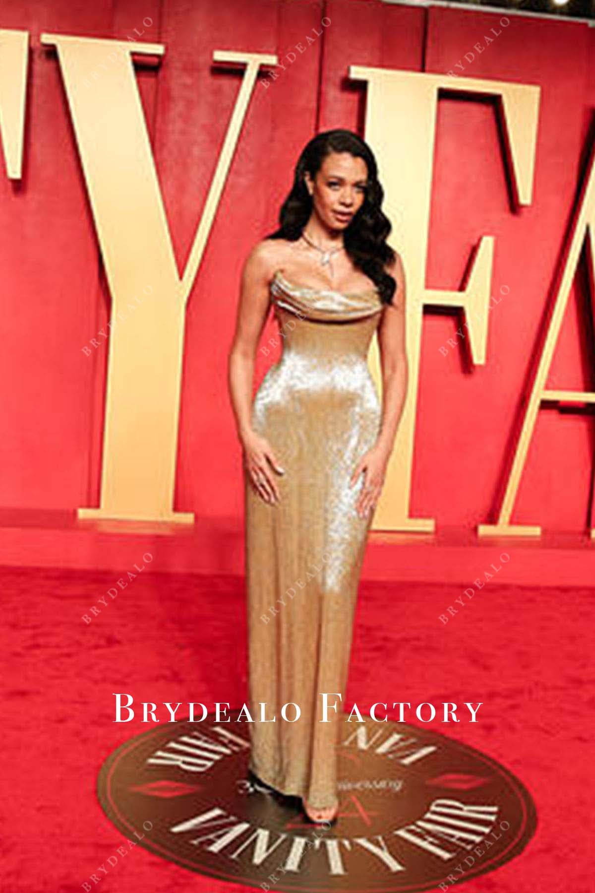 Aurora James floor length 2024 Oscars After Party dress