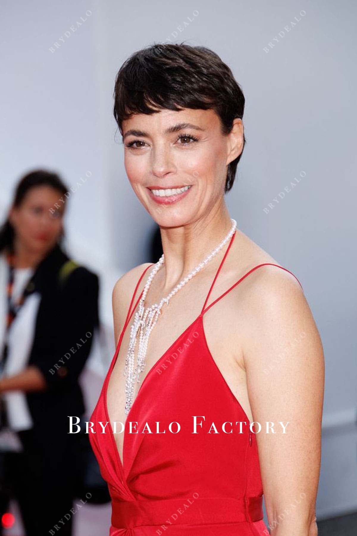 2024 Cannes Film Festival Berenice Bejo plunging neck dress