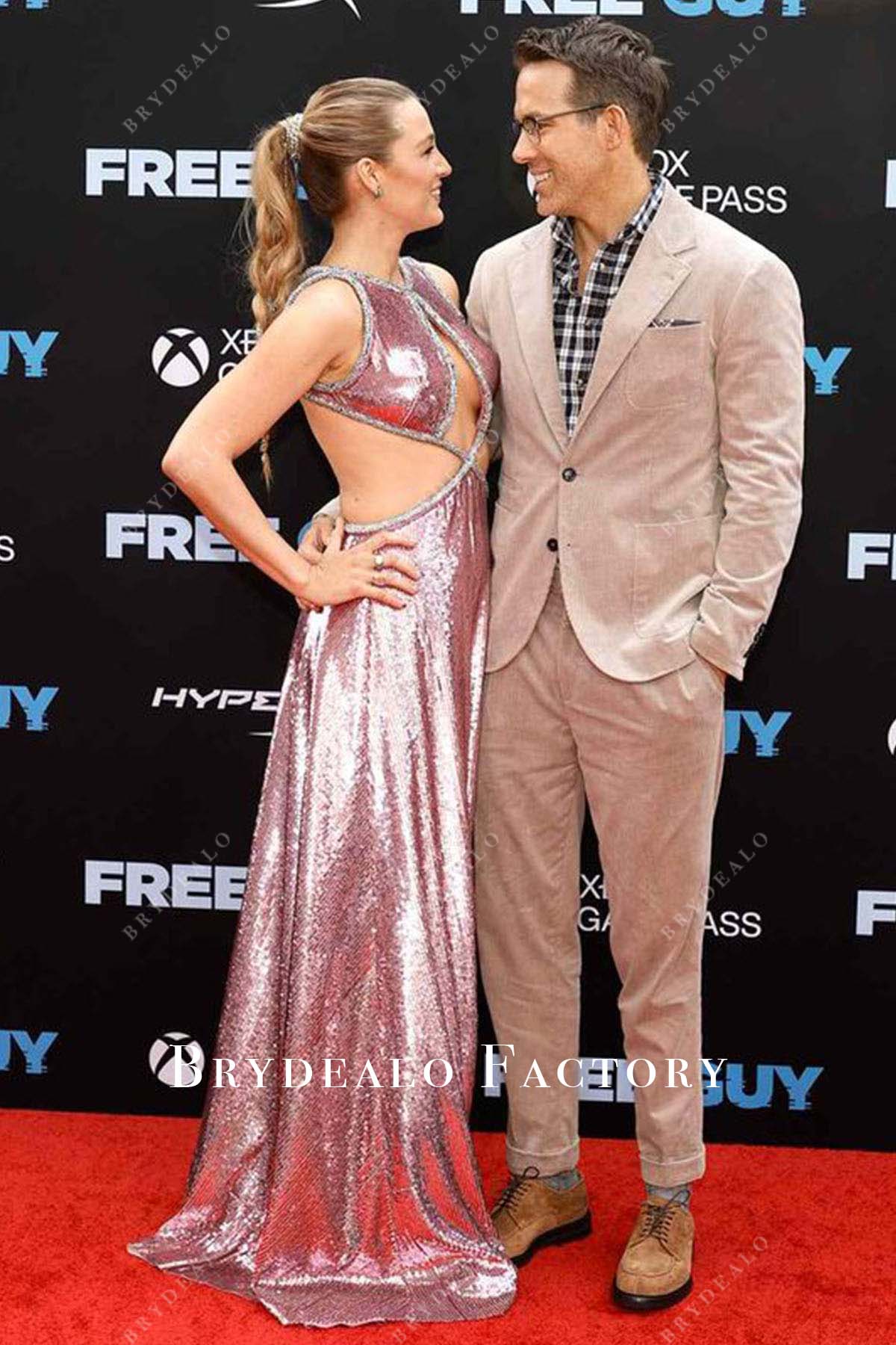 Blake Lively cutout dress 2021 The Free Guy premiere NYC