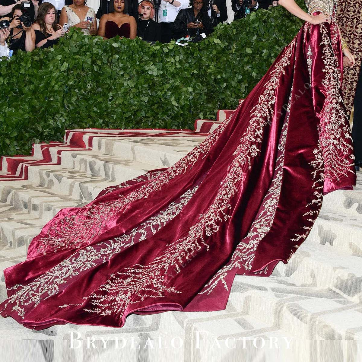 met gala burgundy dress Latinos at the Met Gala 2022 red carpet