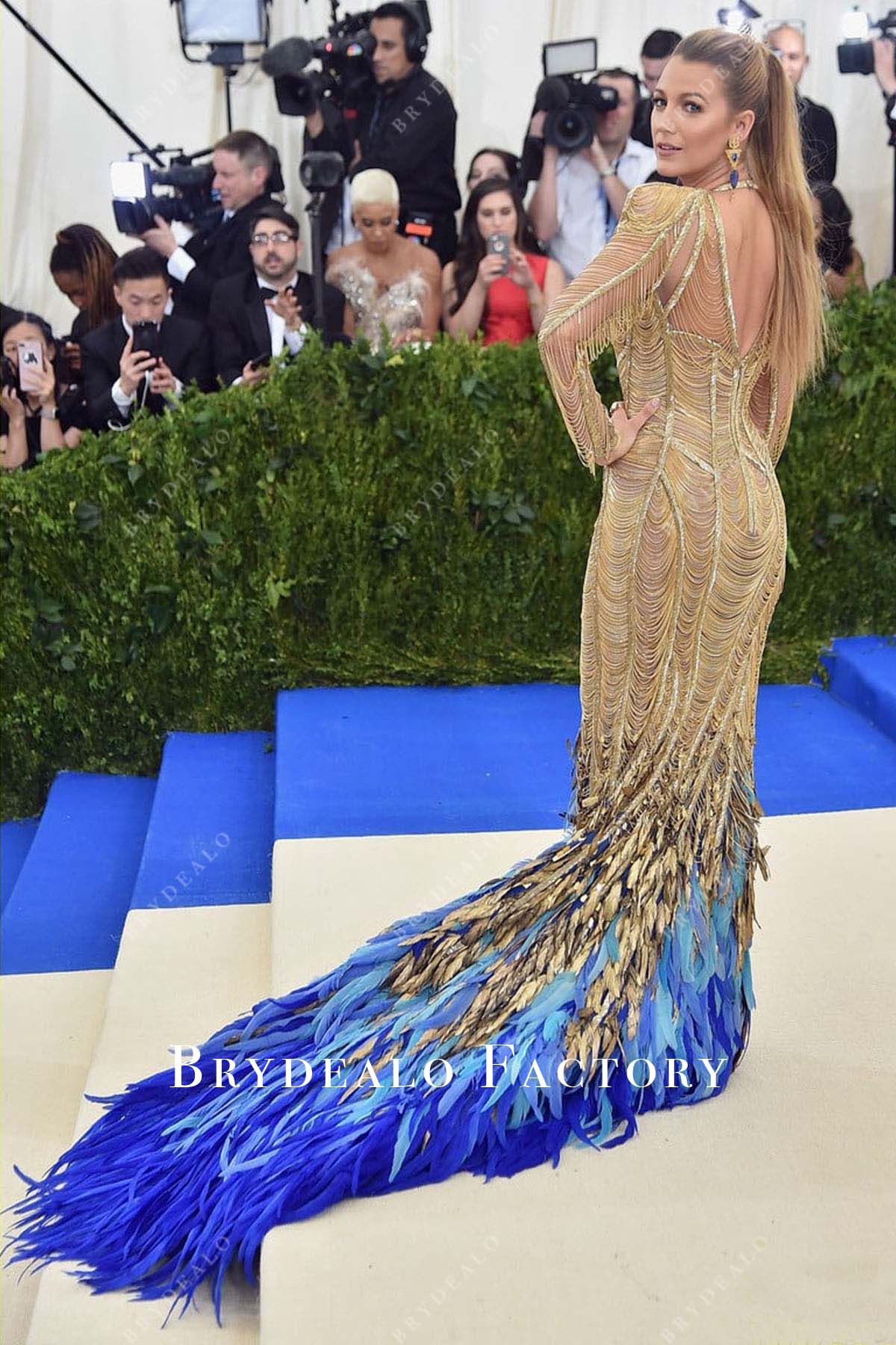 Blake Lively sheer back dress 2017 Met Gala