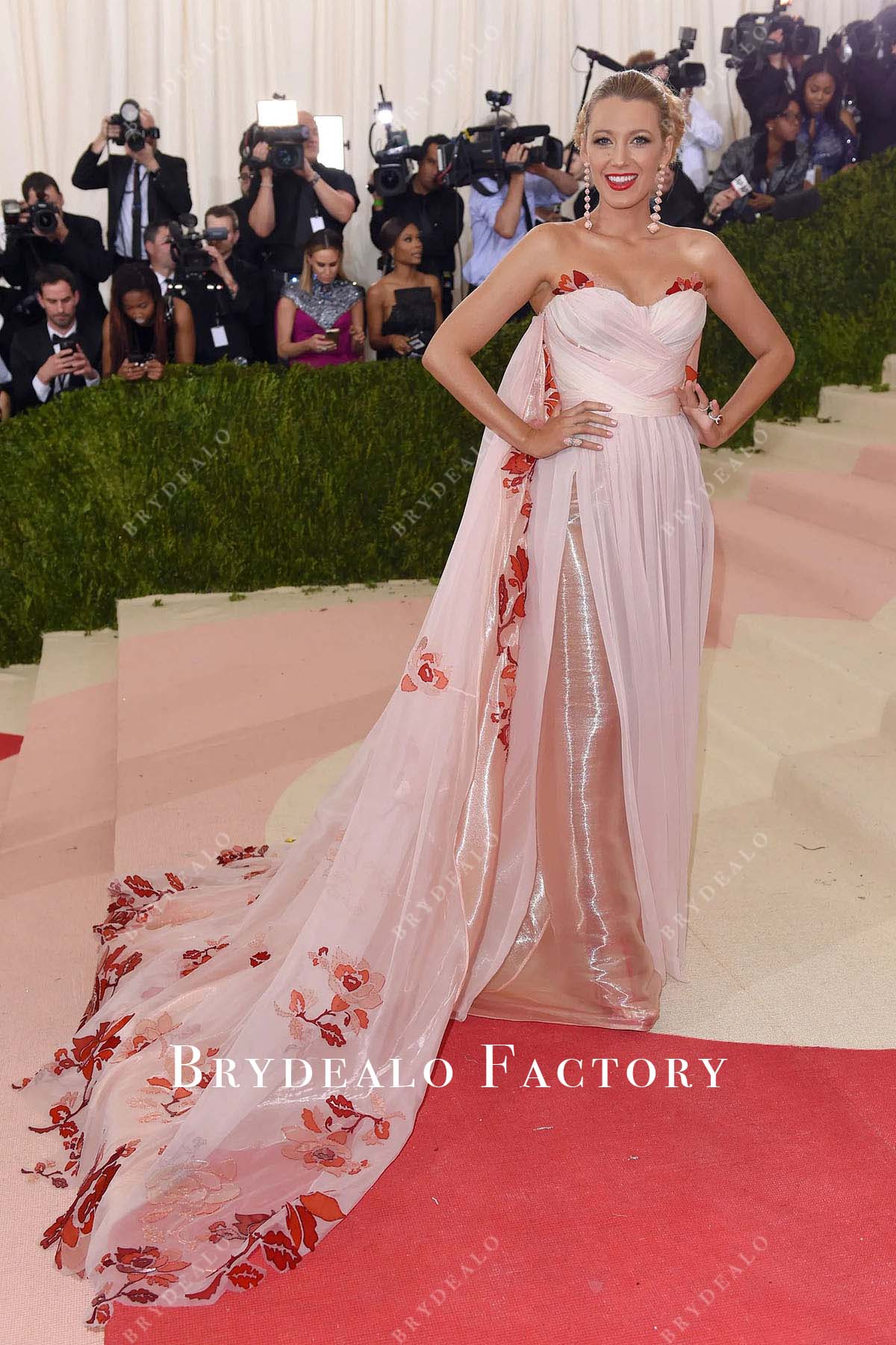 Blake Lively strapless dress Met Gala 2016