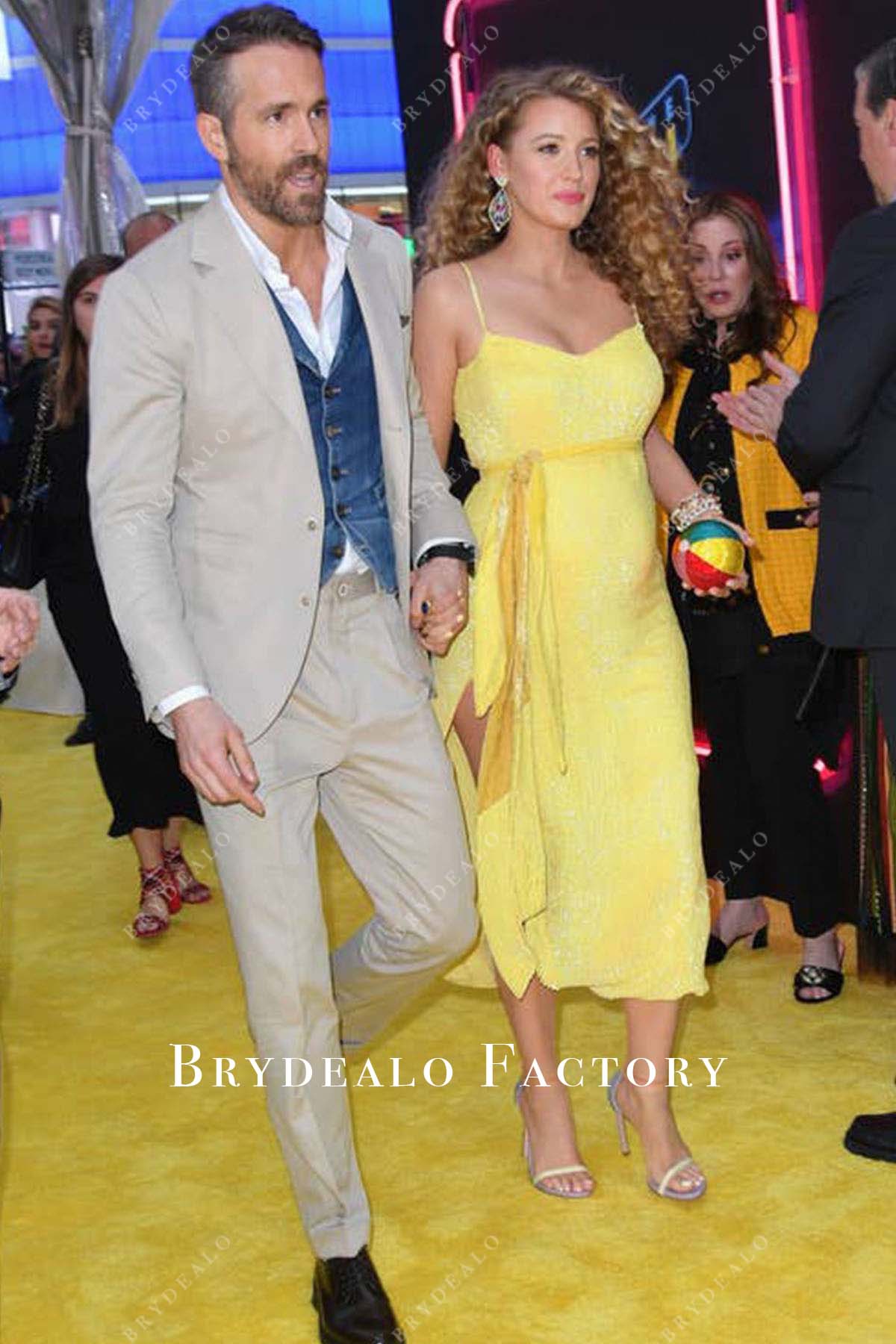 Blake Lively beaded dress 2019 The Pokemon Detective Pikachu Premiere