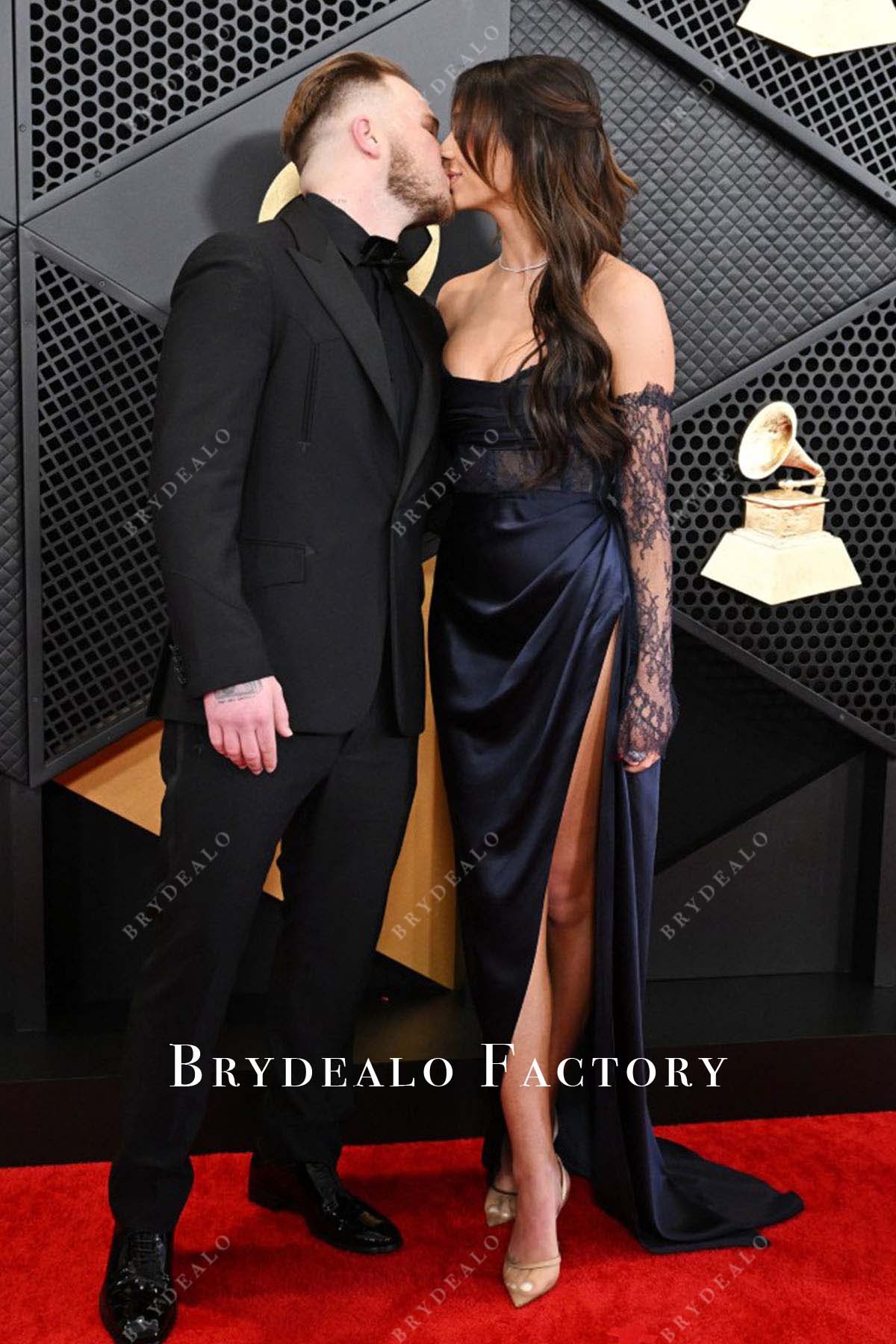 Brianna LaPaglia slit dress Grammys Red Carpet 2024