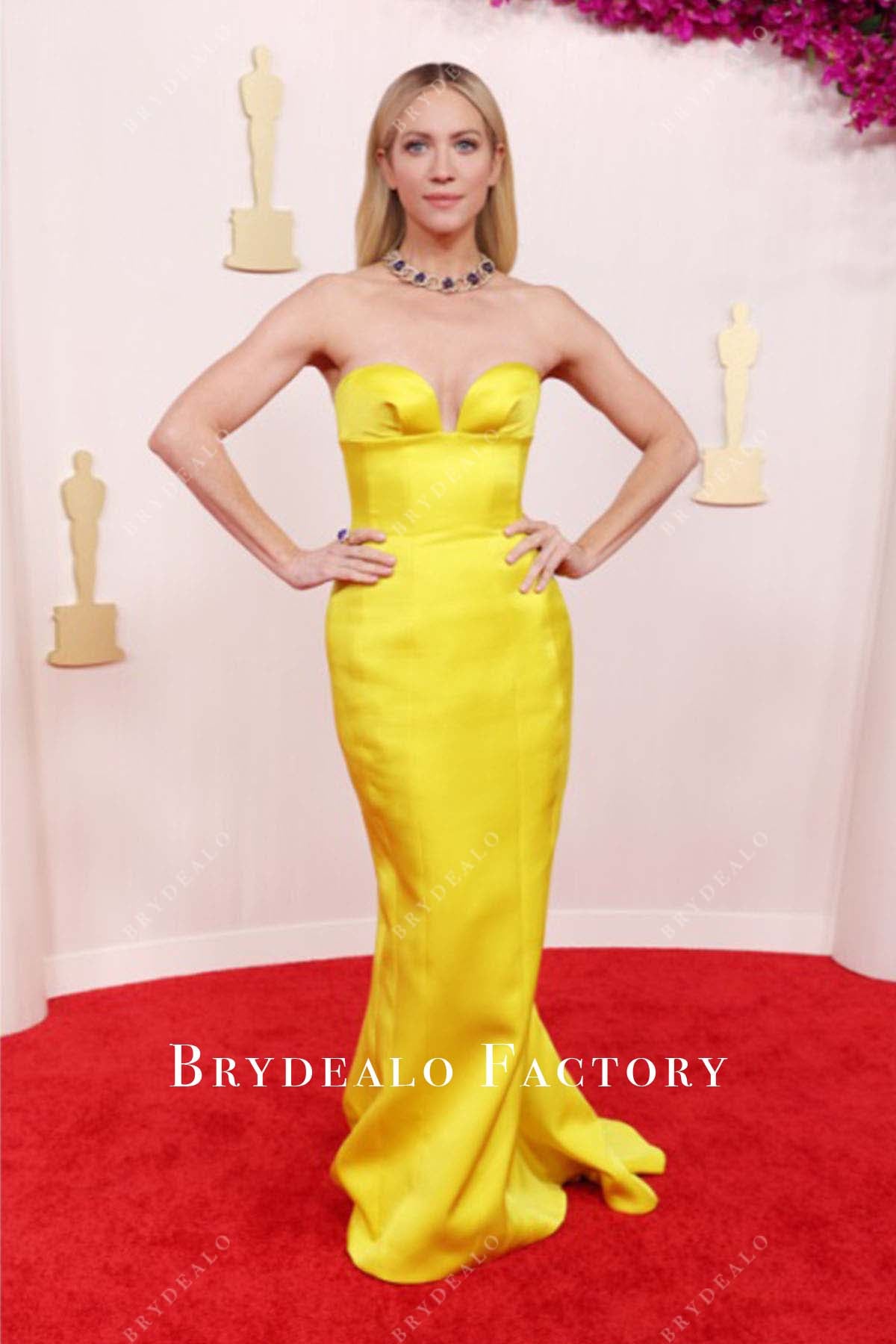 2024 Oscars Red Carpet Brittany Snow mermaid dress