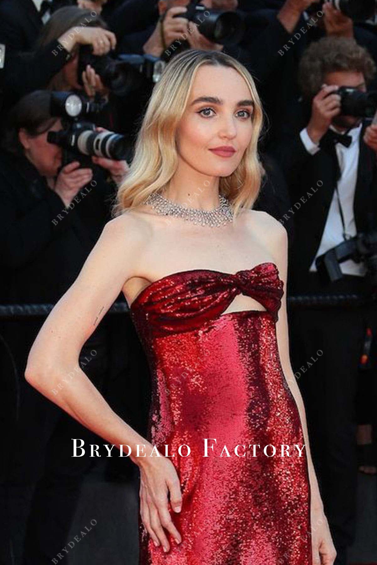 Chloe Fineman cutout bodice 2024 Cannes Film Festival