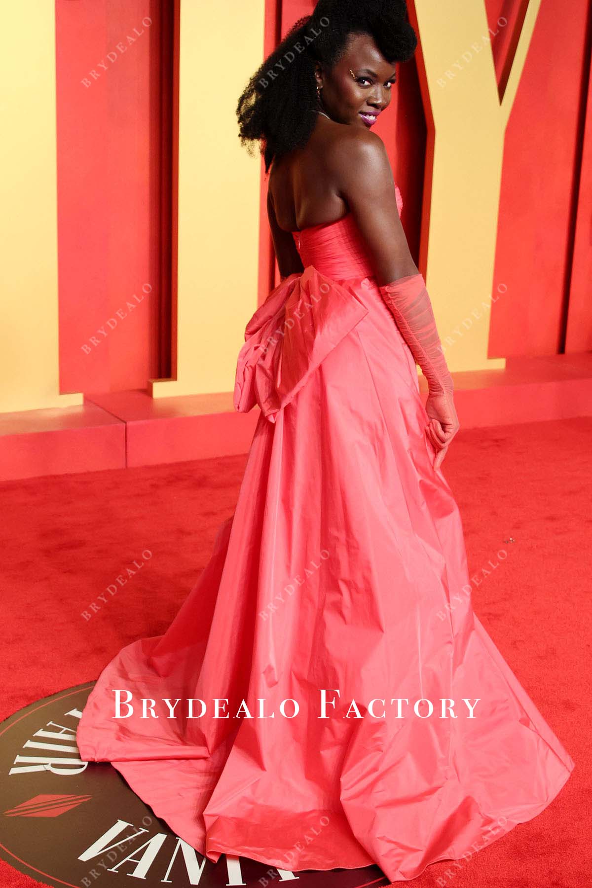 Danai Gurira open back 2024 Oscars After Party dress