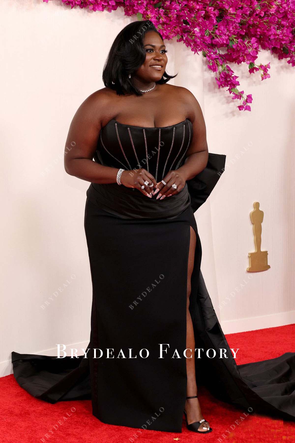 2024 Oscars Red Carpet Danielle Brooks slit dress