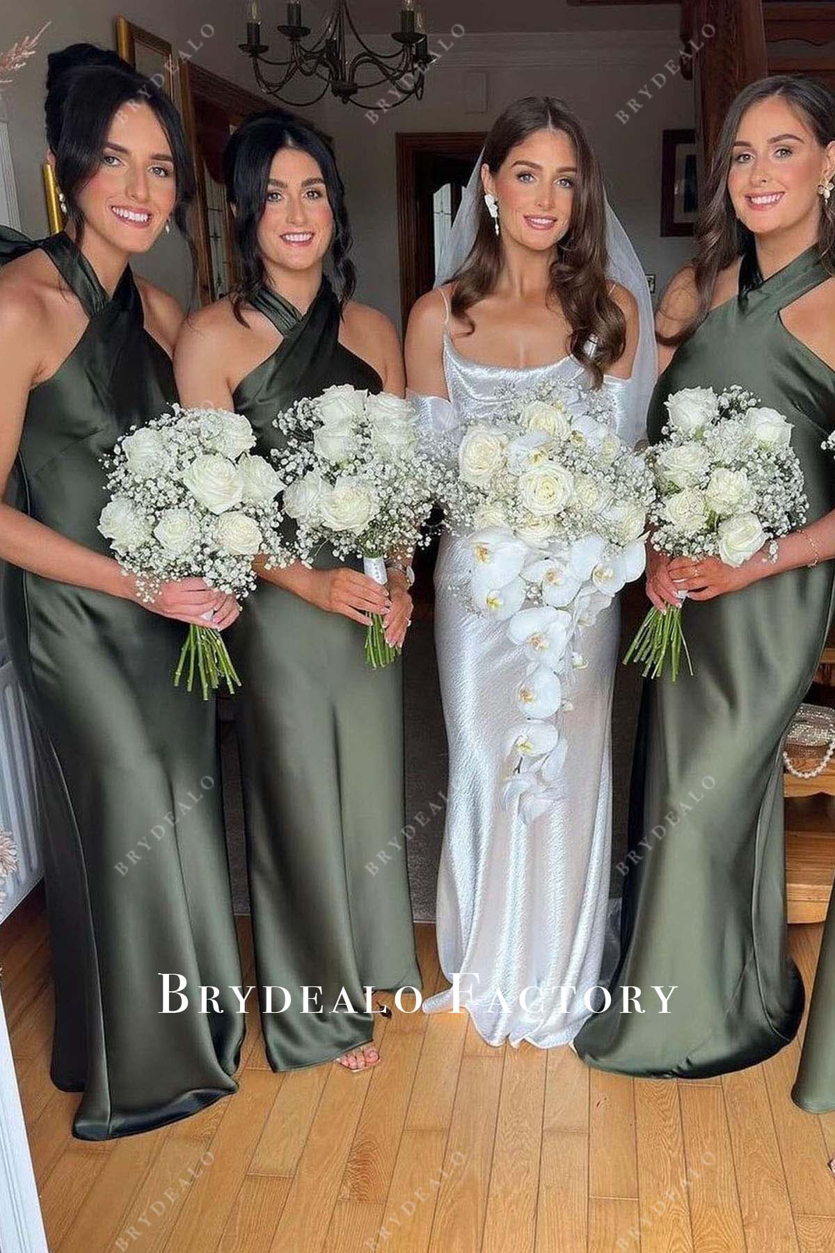  floor length bridesmaid dress