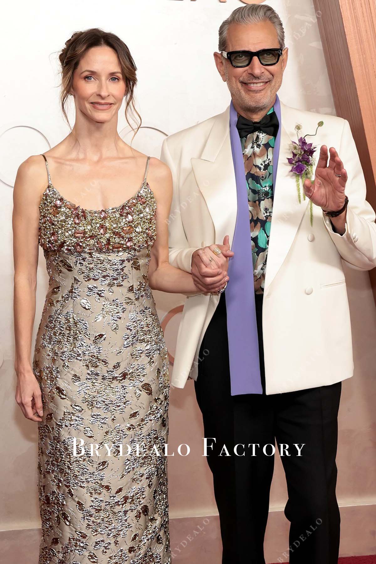 Emilie Livingston 2025 Oscars red carpet scoop neck dress