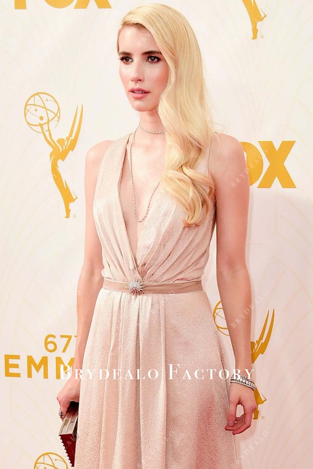 Emma Roberts a-line Emmy Awards 2015 dress