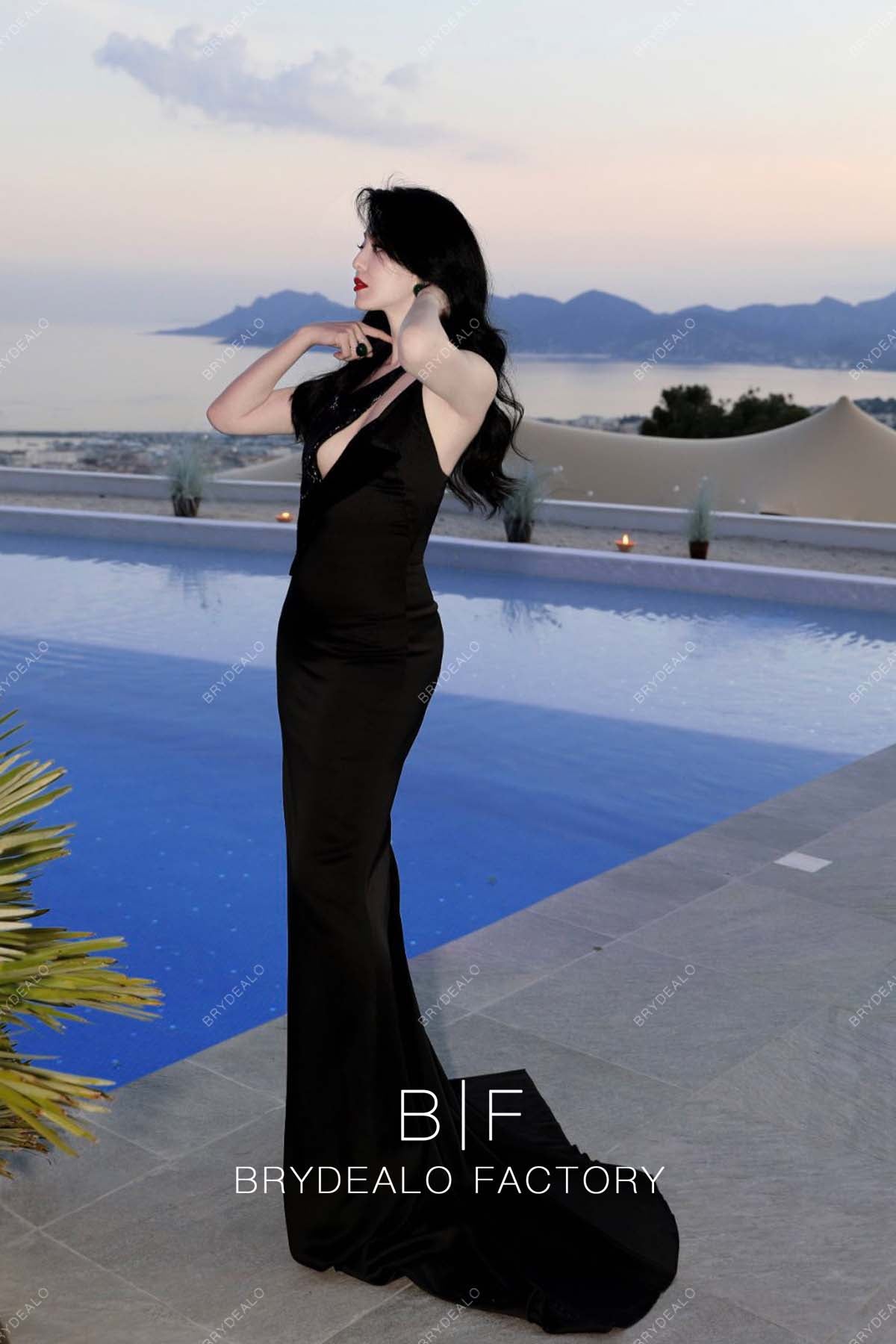 Fan Bing Bing 2023 Cannes Film Festival Sleeveless Black Long Dress