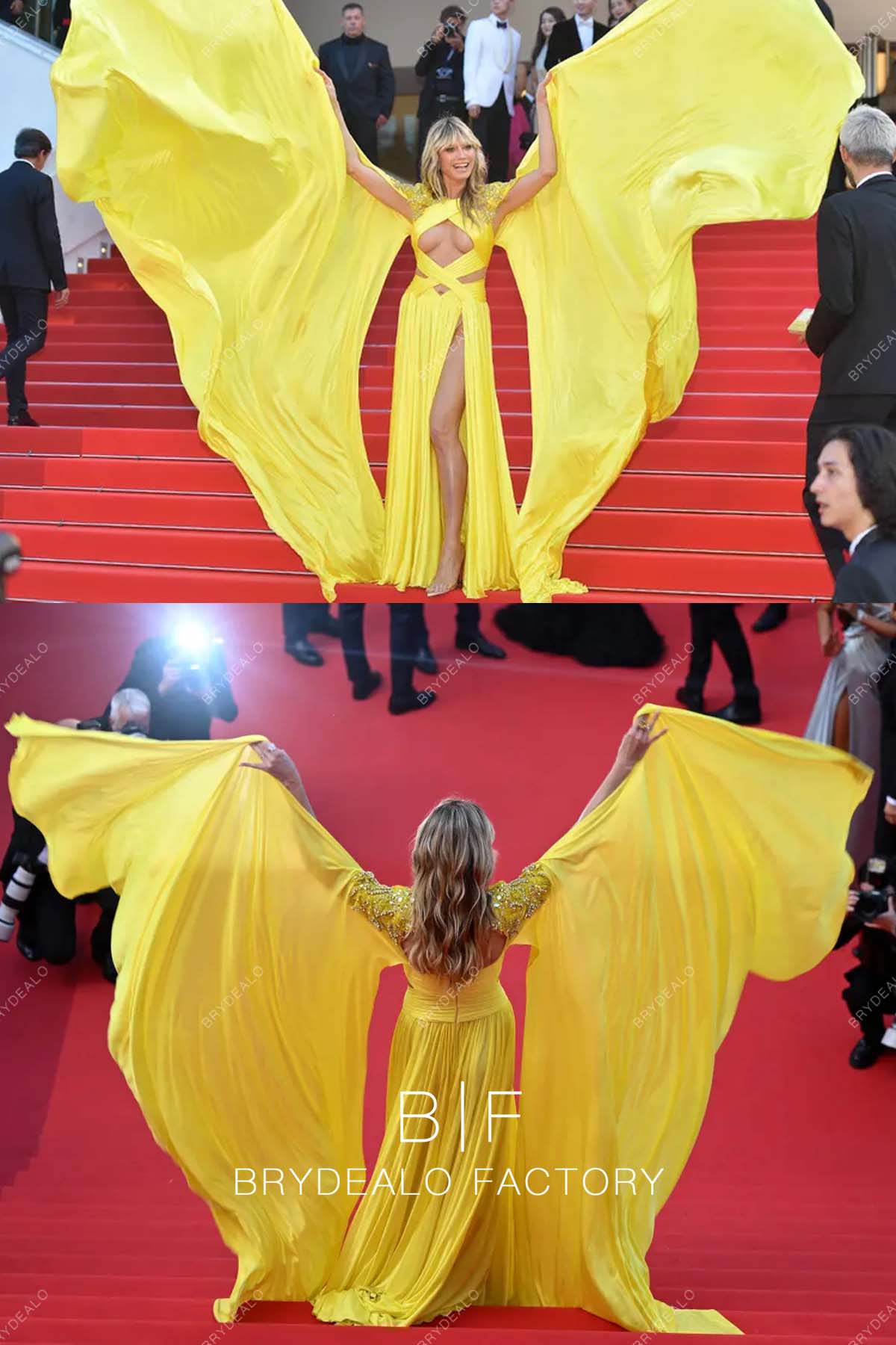 Yellow Red Carpet Dresses