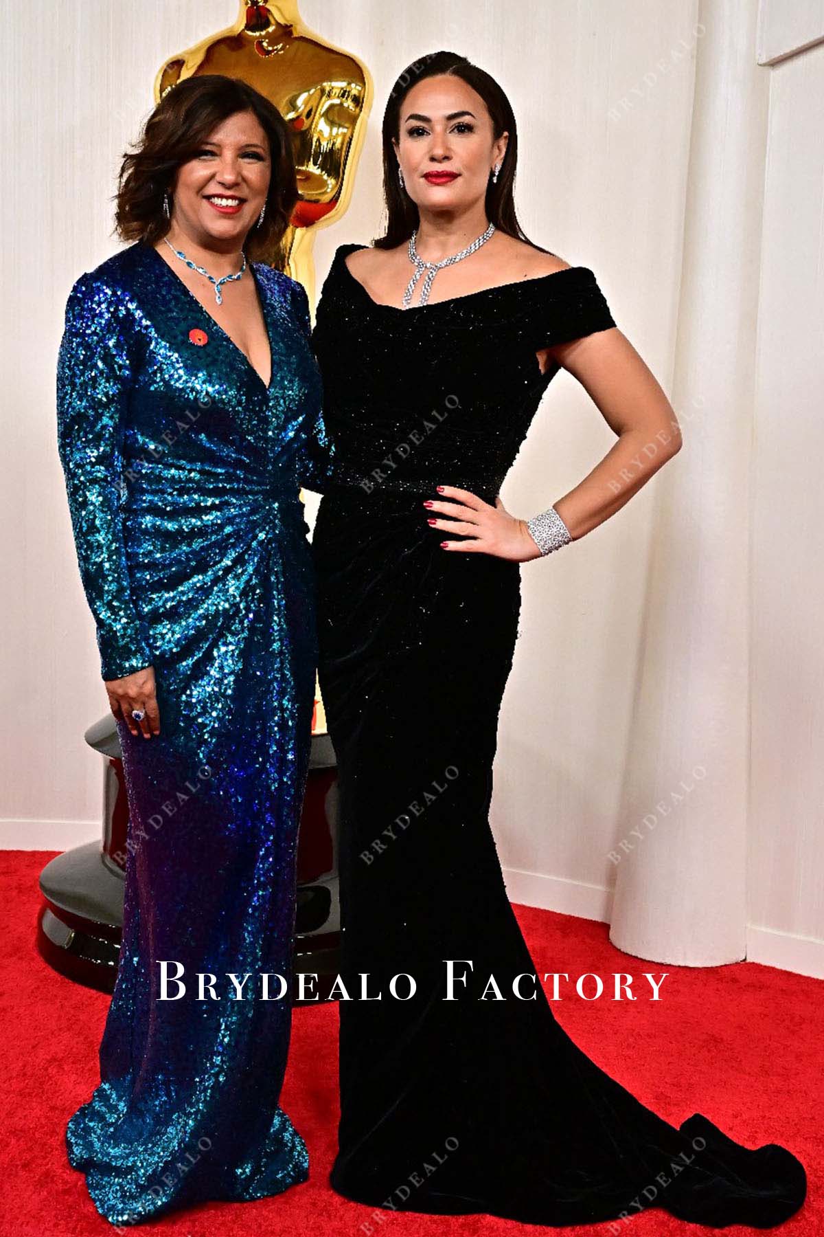 Hend Sabry beaded dress 2024 Oscars Red Carpet 