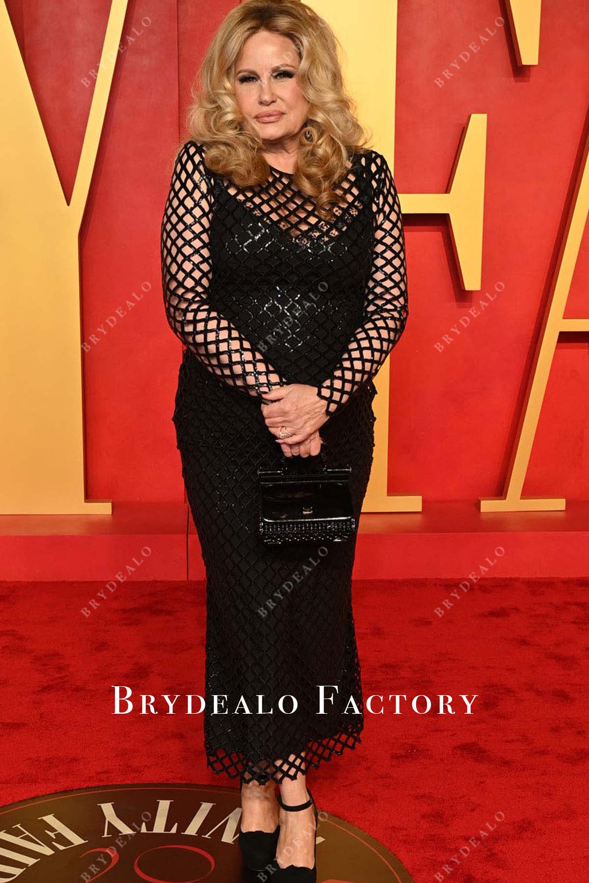 Jennifer Coolidge black 2024 Oscars After Party dress