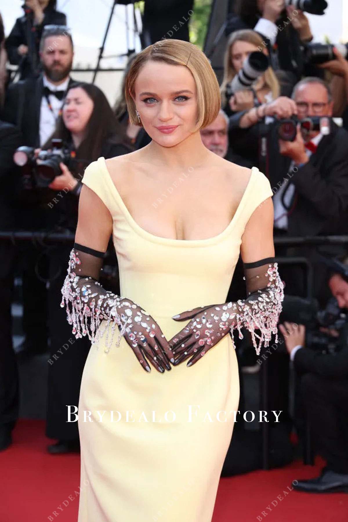 2024 Cannes Film Festival Joey King cap sleeve dress