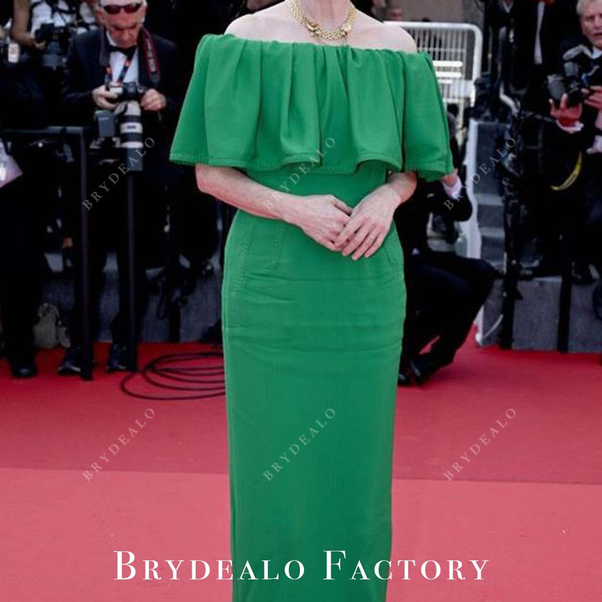 Julianne Moore Green Dress 2024 Cannes Film Festival