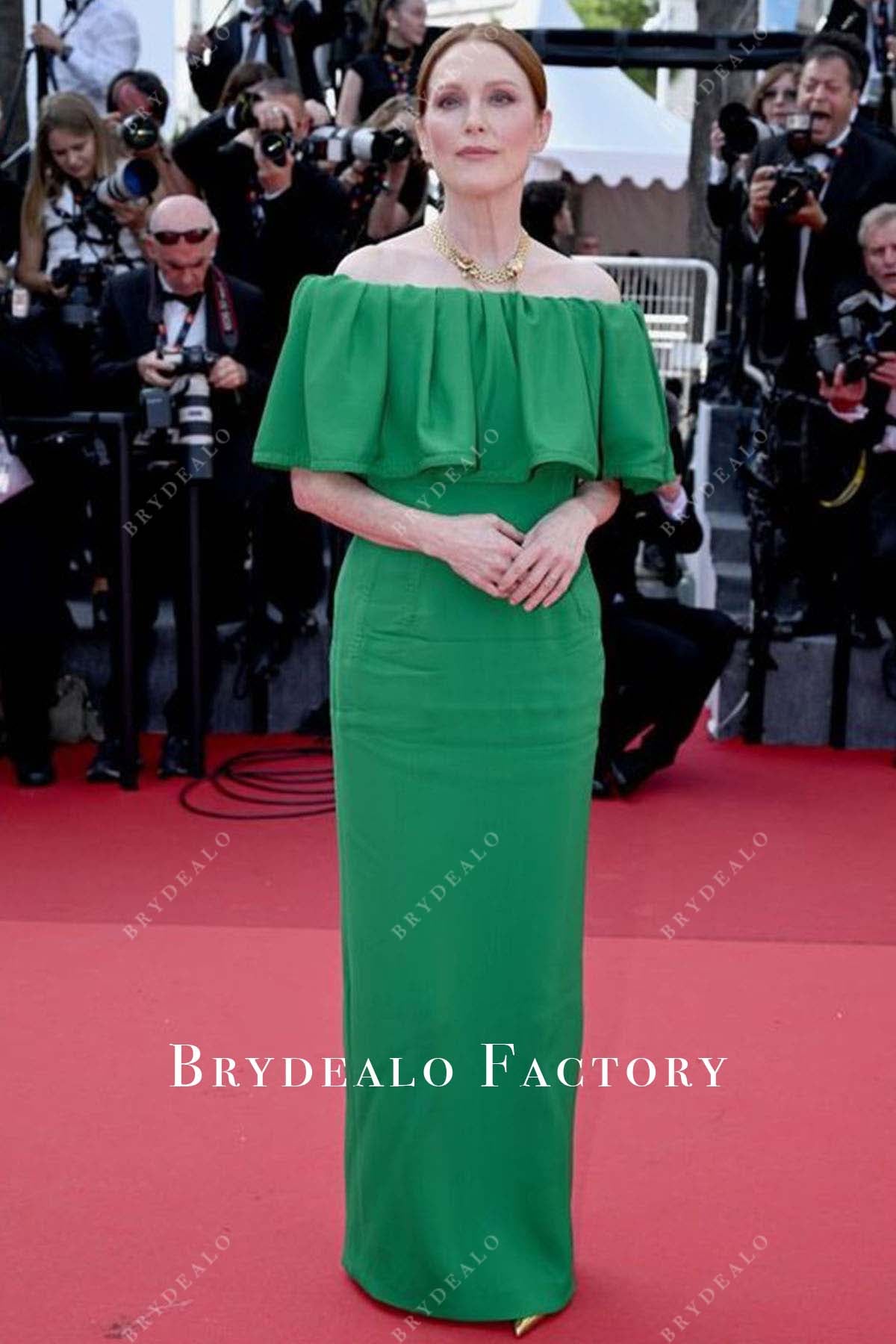 Julianne Moore 2024 Cannes Film Festival green dress