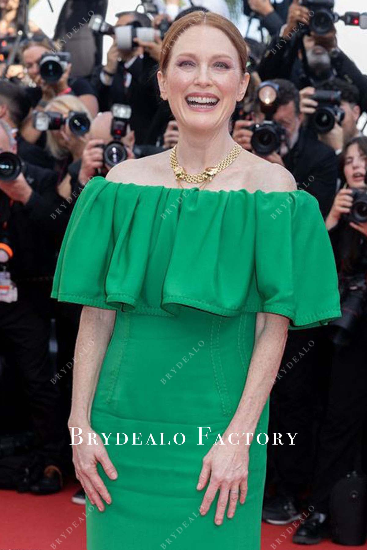 2024 Cannes Film Festival Julianne Moore pleated dress