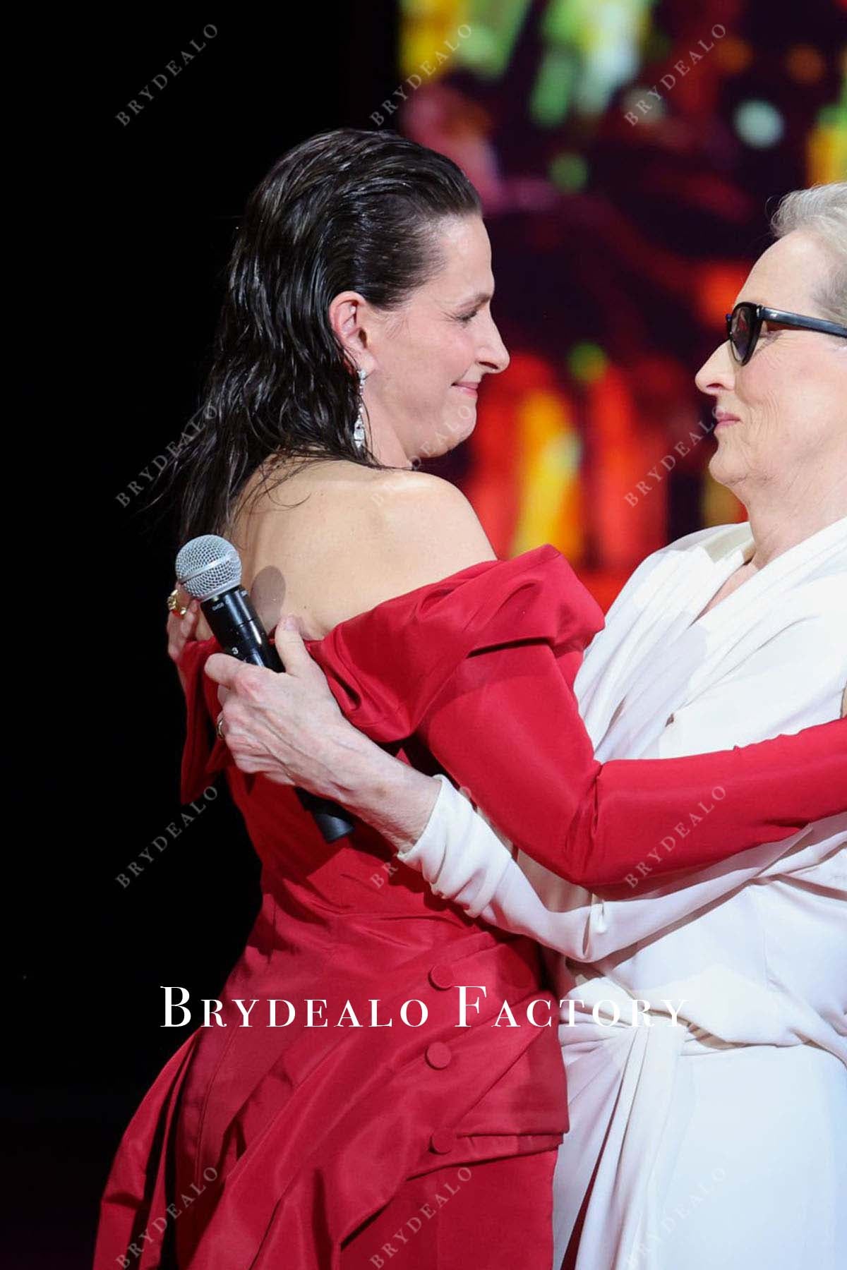 Juliette Binoche open back dress 2024 Cannes film festival