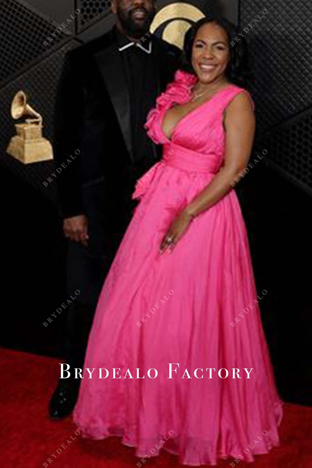 Kaisha Askins a line dress Grammys Red Carpet 2024