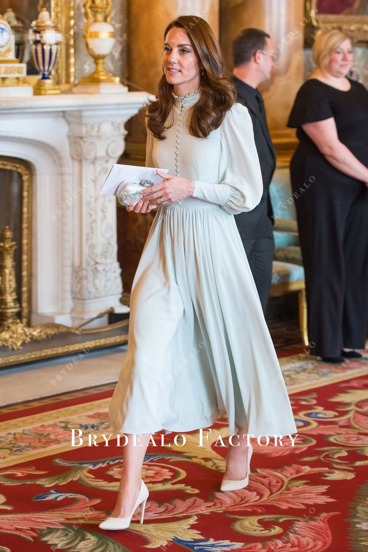 Kate Middleton Mint Bishop Sleeve 2019 Reception Dress