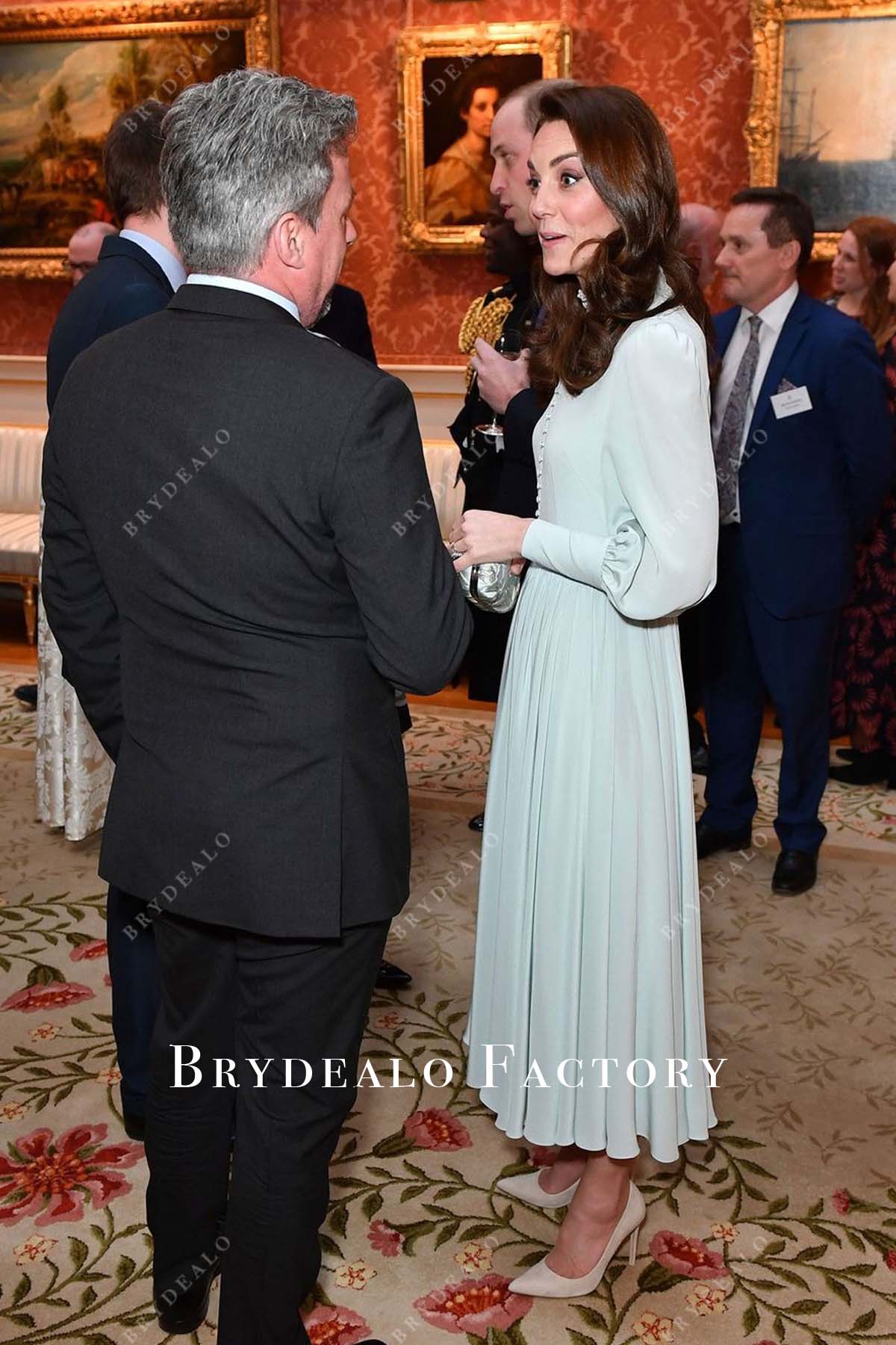 Kate Middleton Mint Bishop Sleeve 2019 Reception Dress