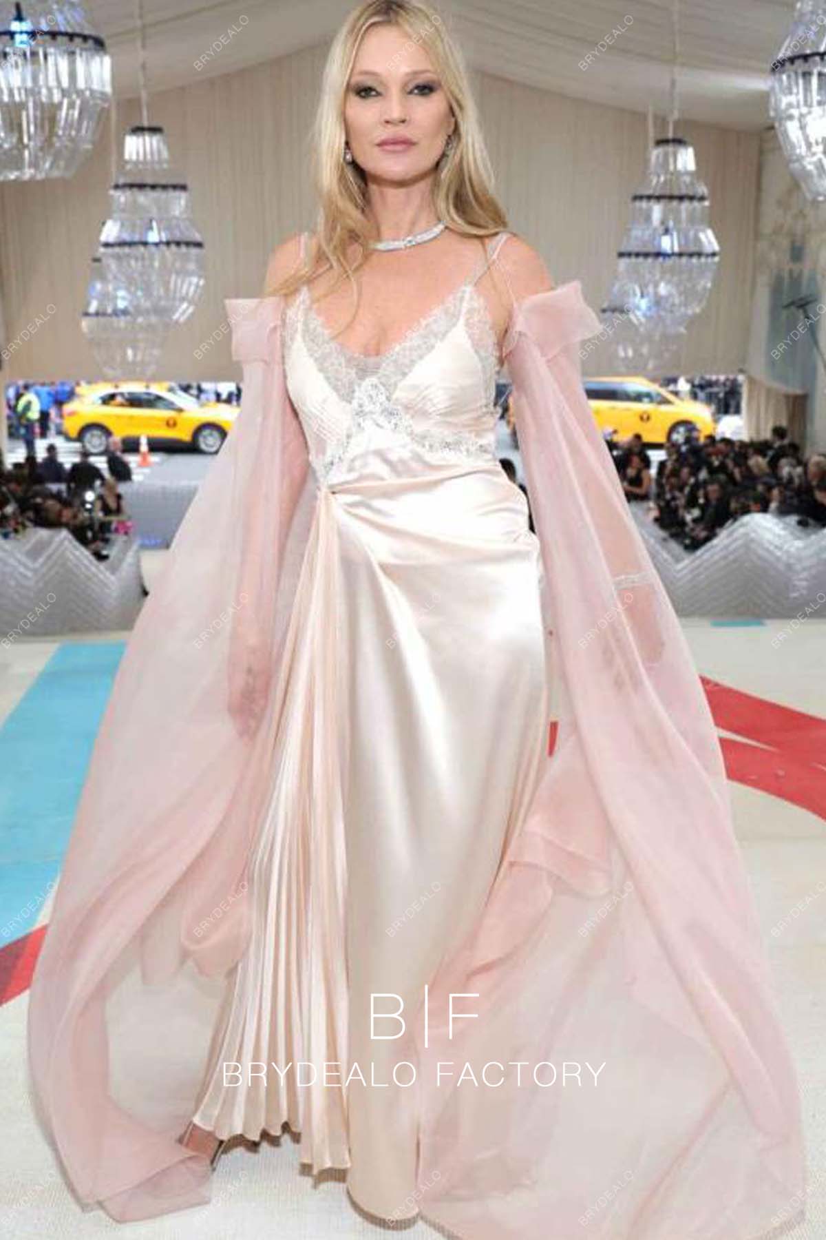 Kate Moss 2023 Met Gala Long Sleeved Dress