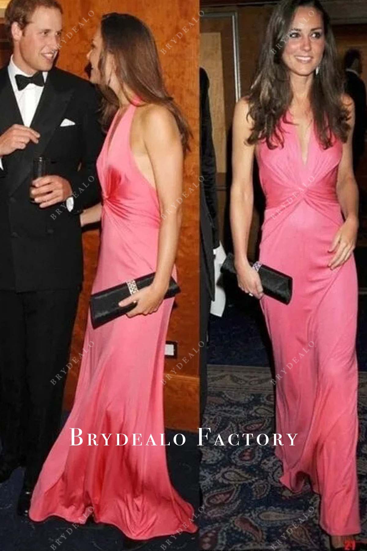 Kate Middleton Pink Sleeveless Dress 2008 Charity Ball