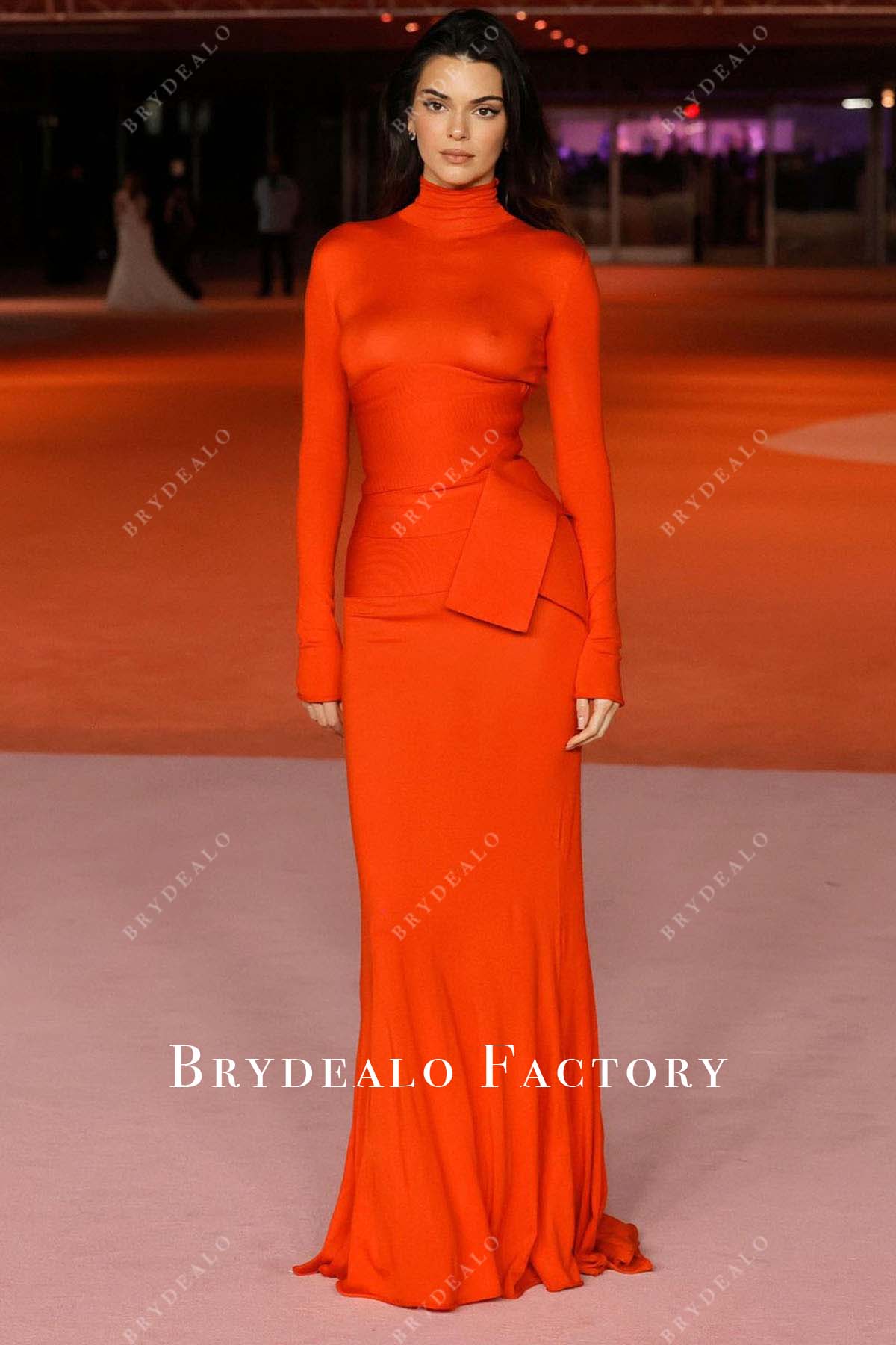 Kendall Jenner long sleeves 3rd annual Academy Museum gala dress