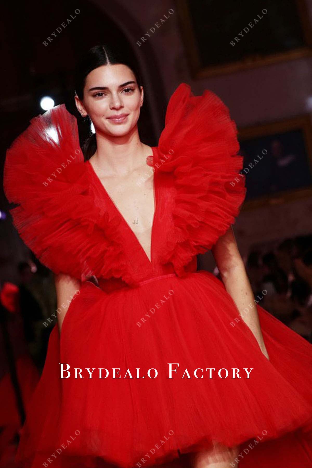 Kendall Jenner layered tulle dress  H&M Show 2019