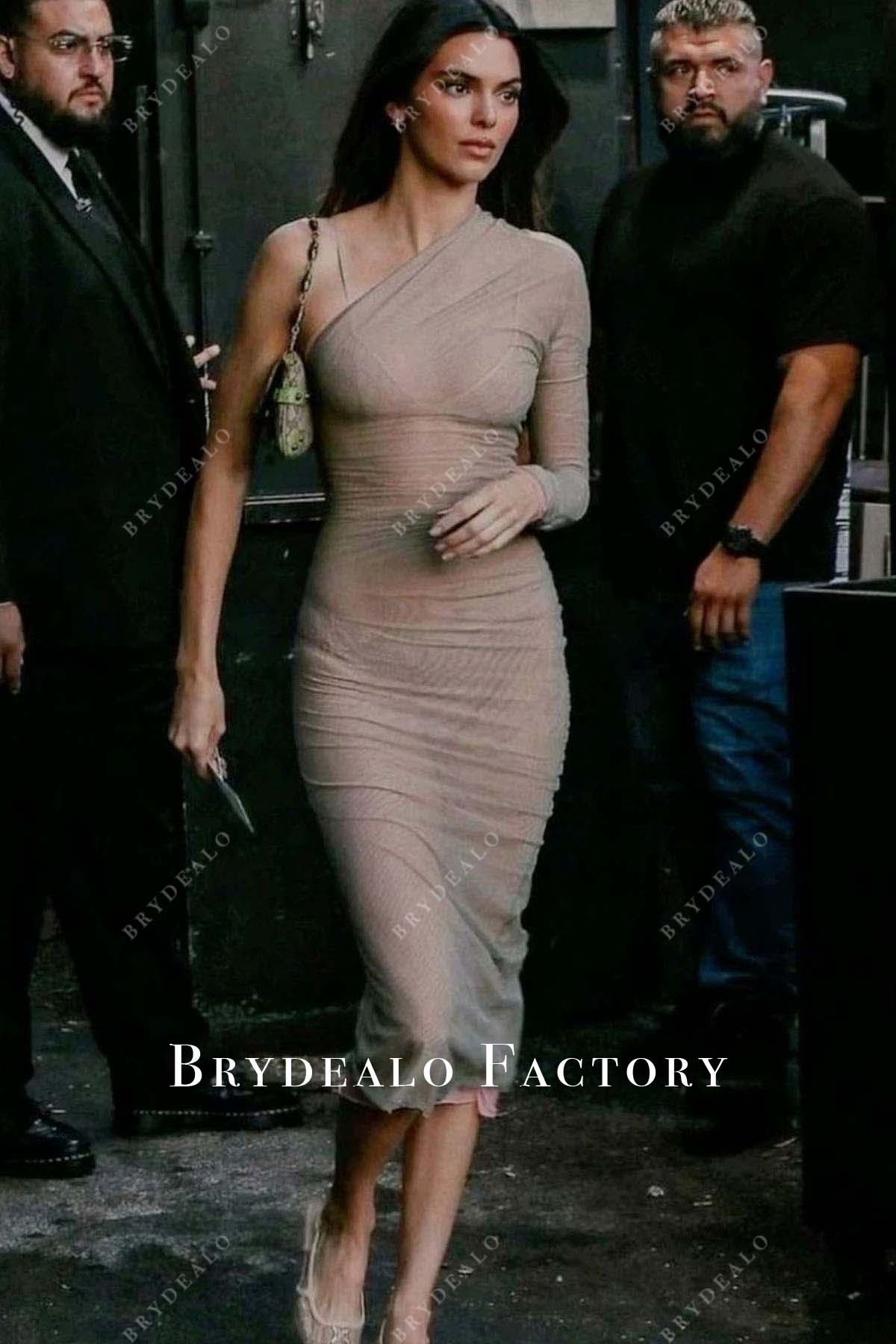 Kendall Jenner one sleeve 2023 818 Party at Delilah dress