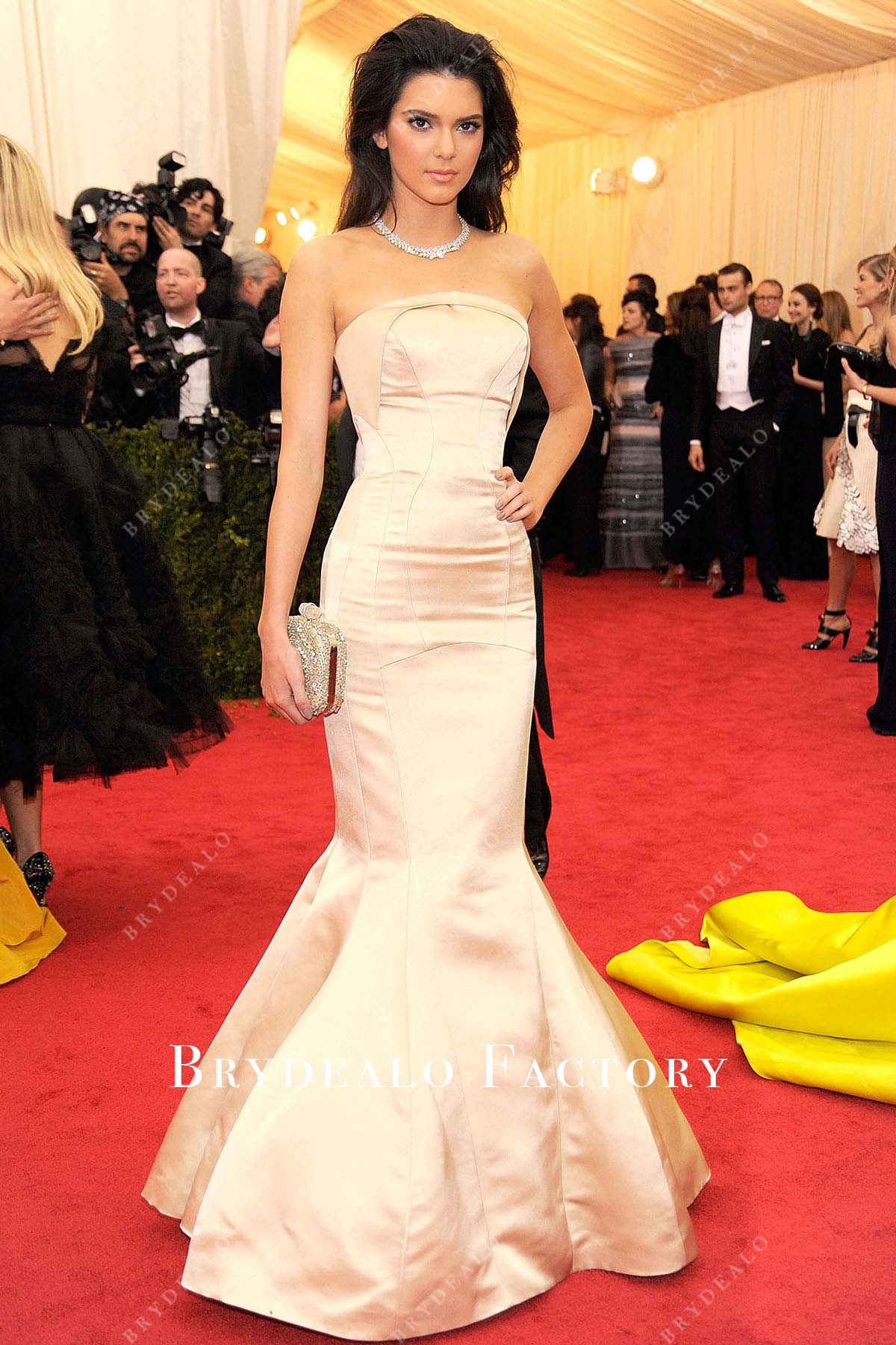 Kendall Jenner strapless 2014 Met Ball dress