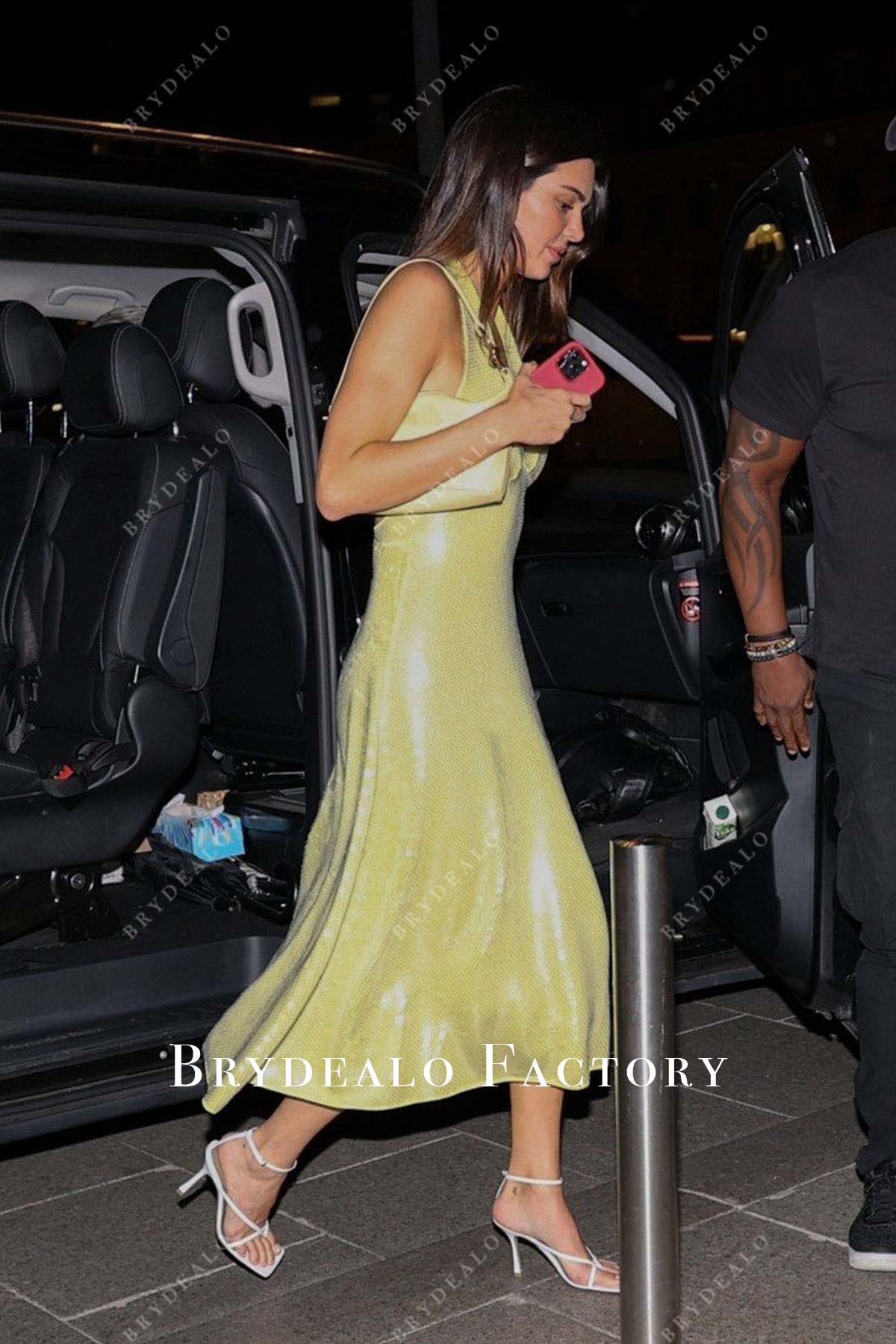 Kendall Jenner tea length 2023 Dinner dress