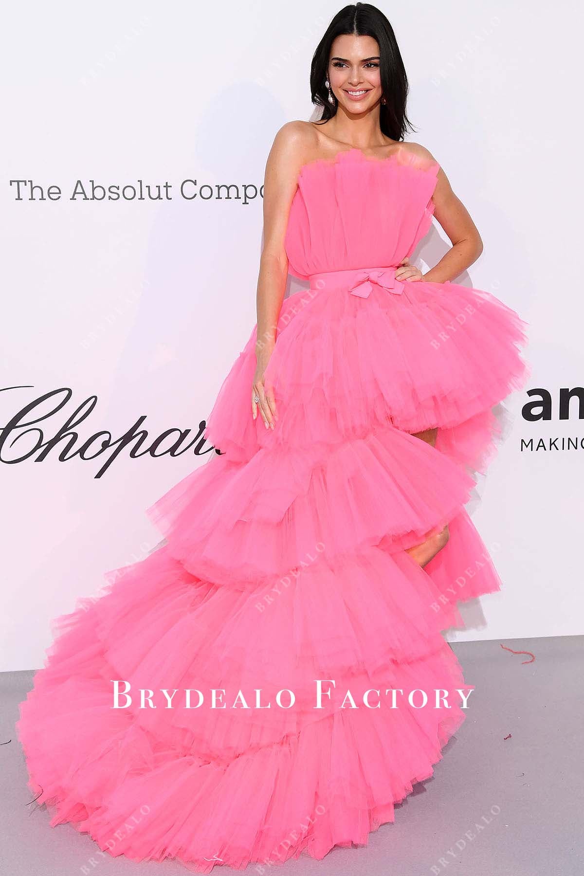 Kendall Jenner tulle strapless 2019 amfAR Cannes Gala dress