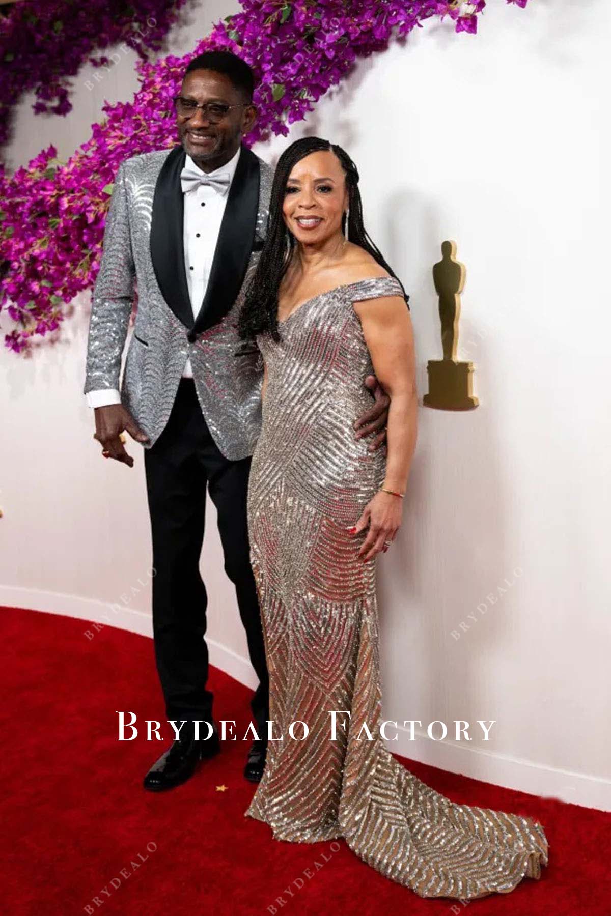 Kimberly Godwin mermaid dress 2024 Oscars Red Carpet 