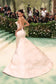 Kylie Jenner Light Champagne 2024 Met Gala Red Carpet Dress