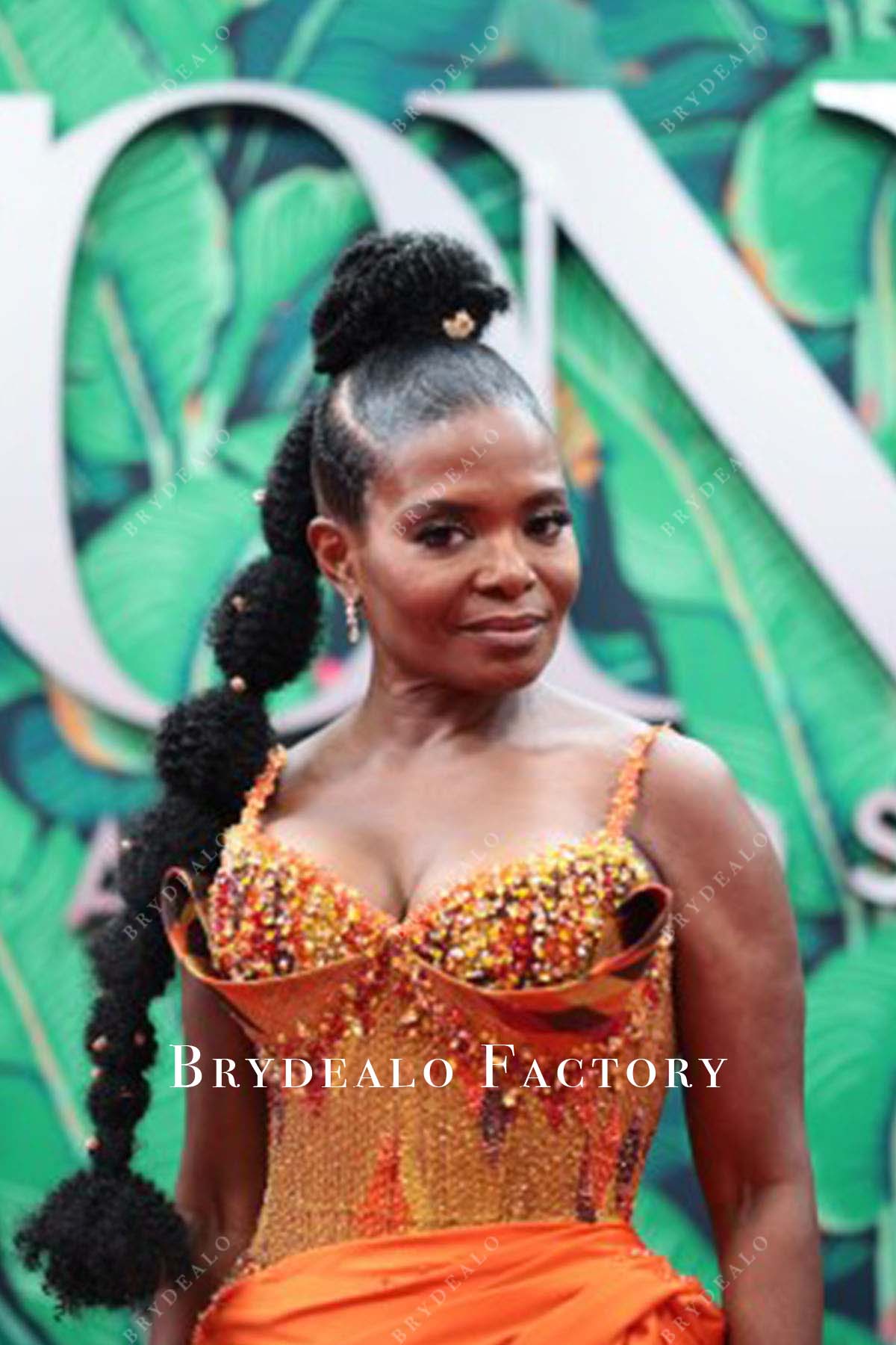 La Chanze 2023 tony awards beaded corset dress