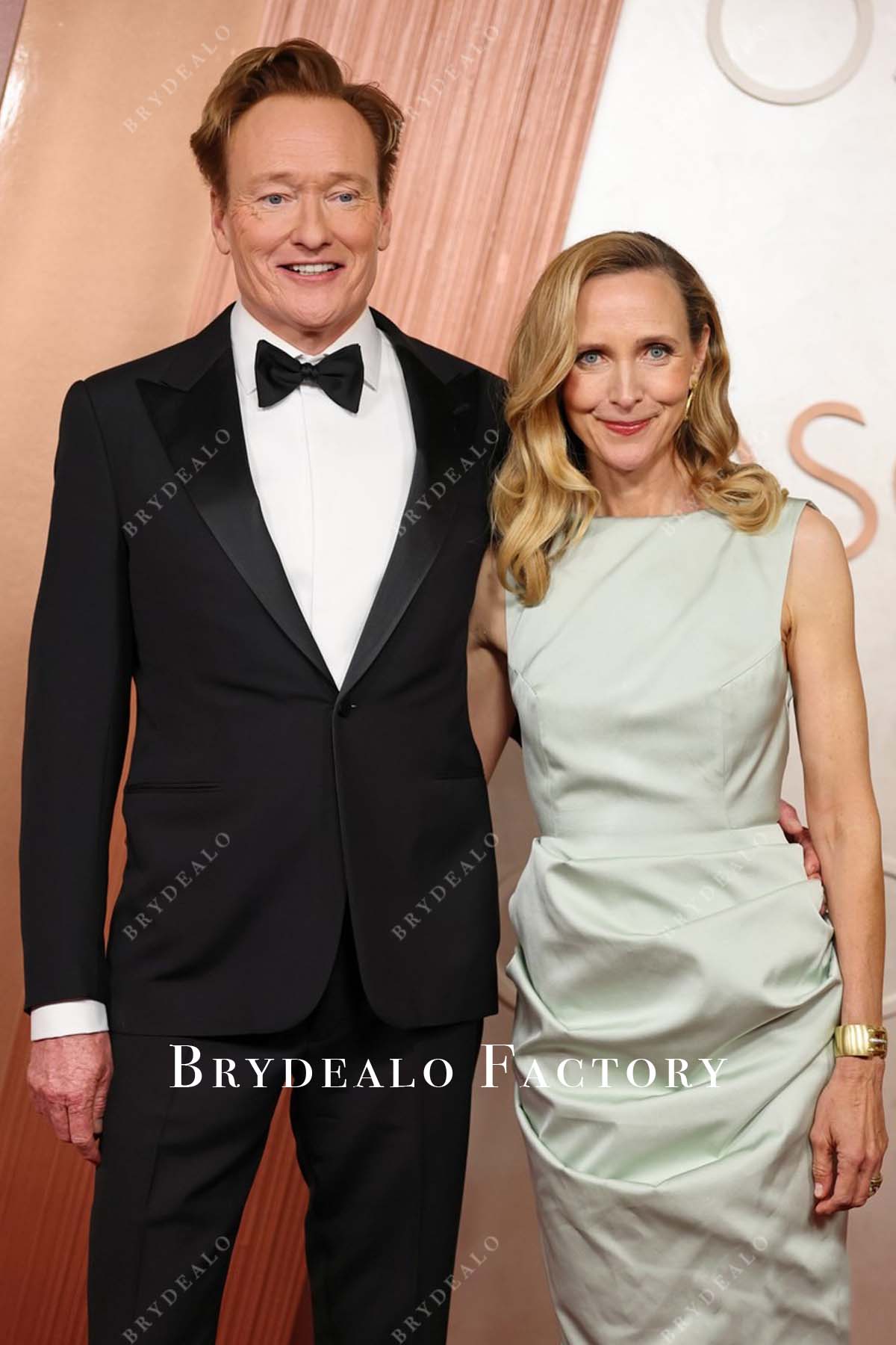 Liza Powel O’Brien Sabrina neck dress 2025 Oscars red carpet 