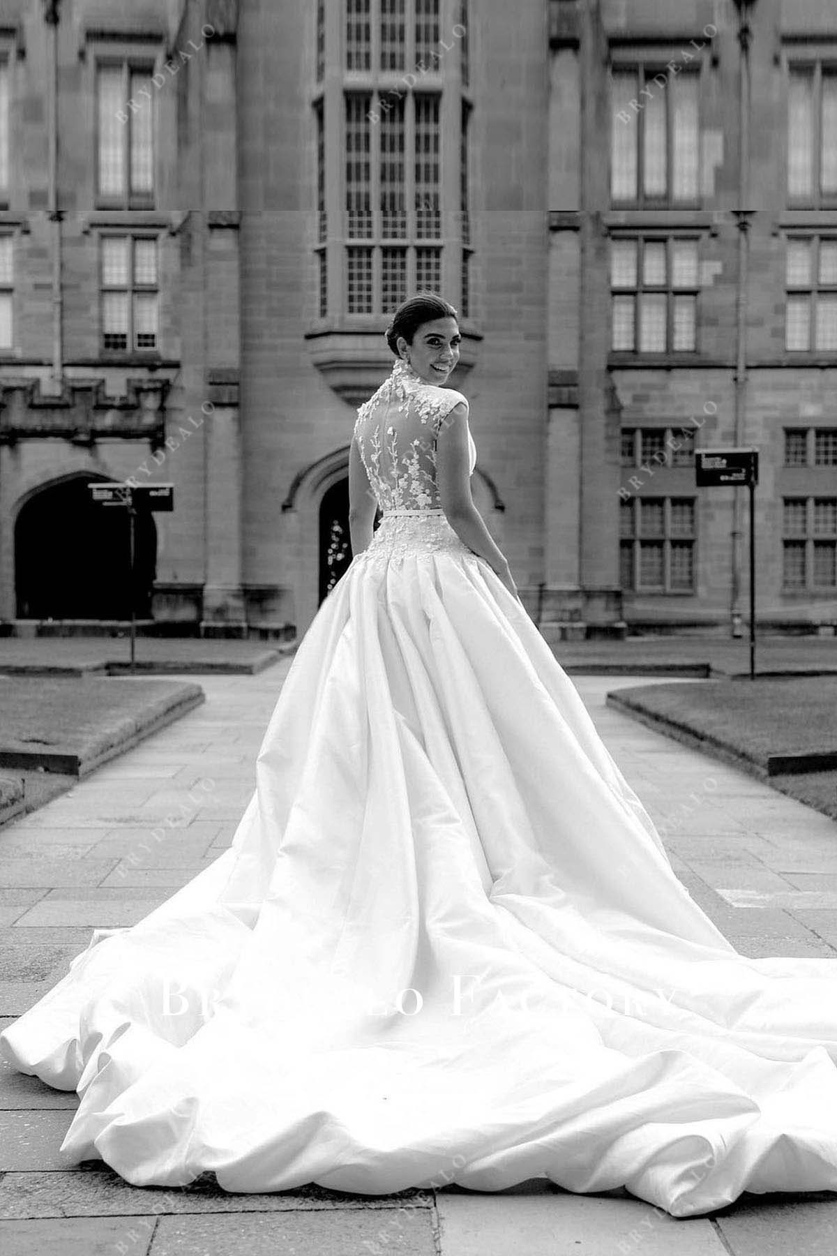 long train wedding dress