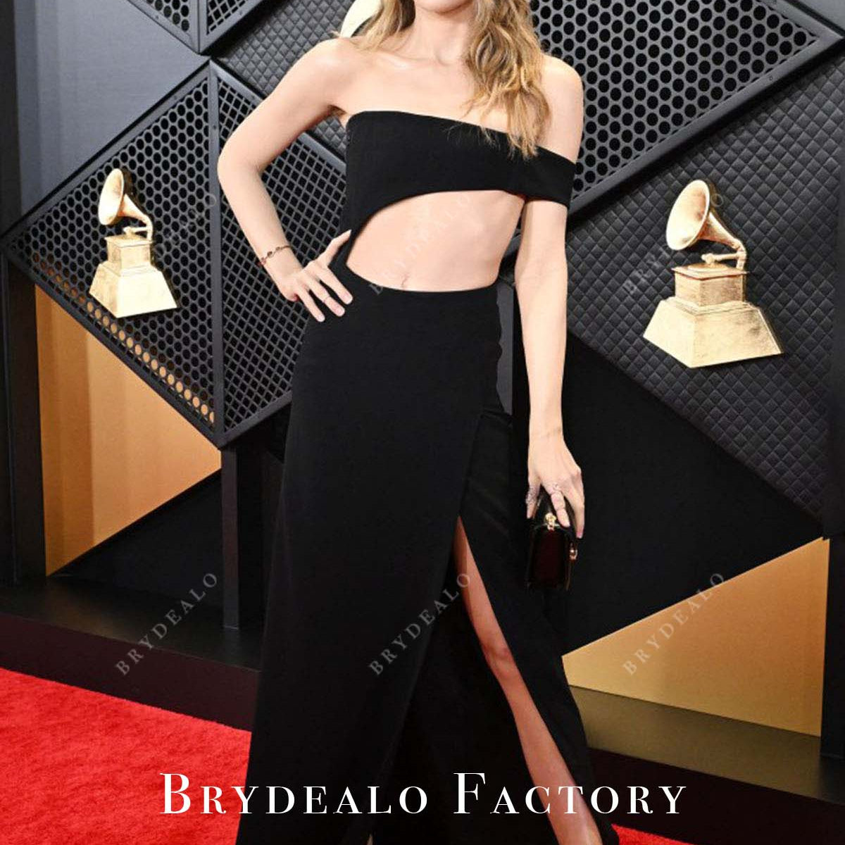 blue dress for baby girl Paris Jackson Black 2024 Grammys Red Carpet Dress