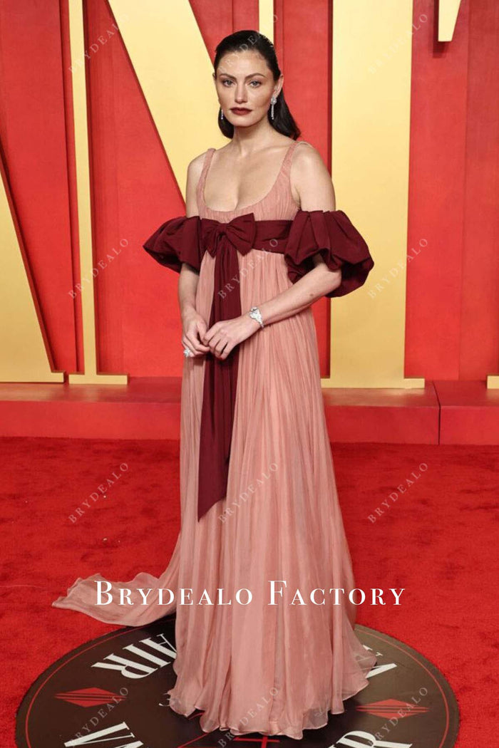 Phoebe Tonkin Black Layered The Fourth Annual Academy Museum Gala Dress