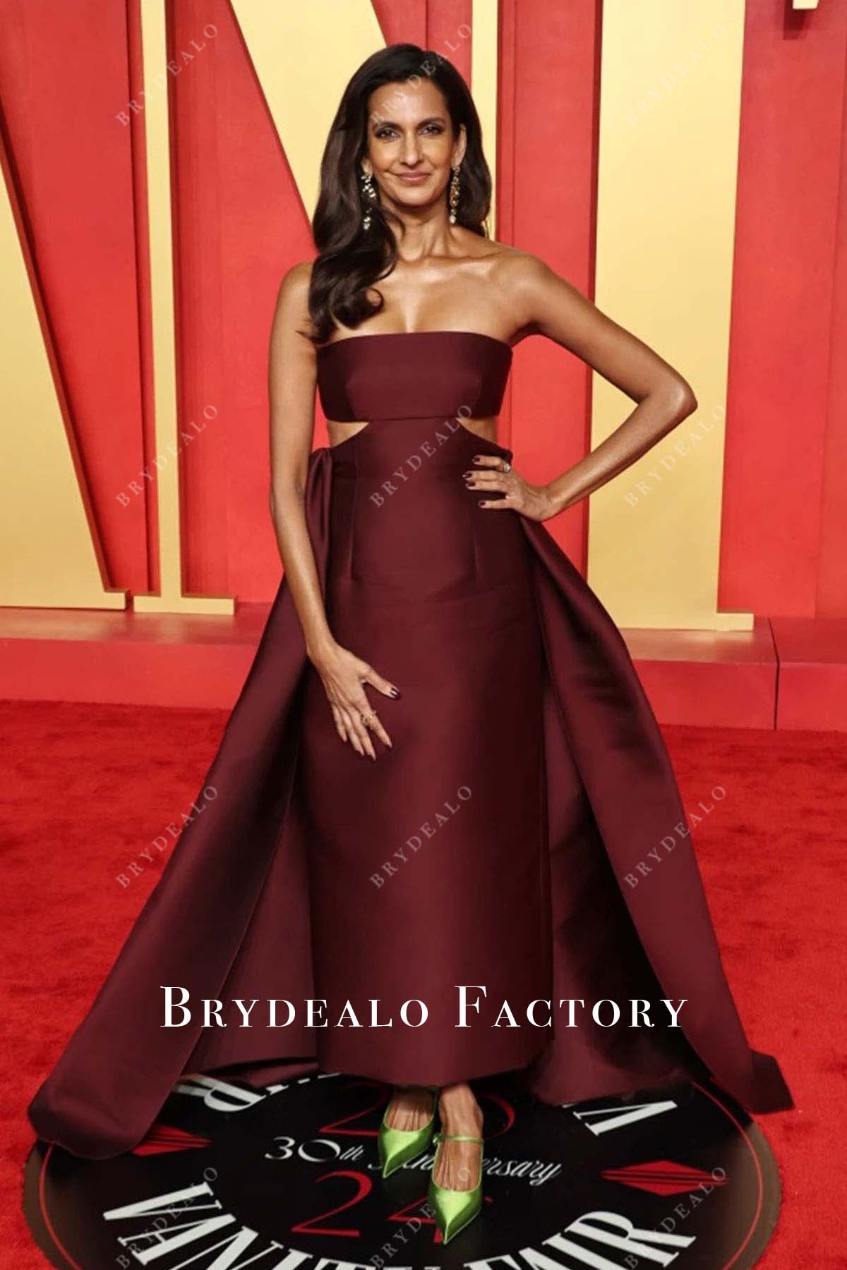 Poorna Jagannathan strapless 2024 Oscars After Party dress