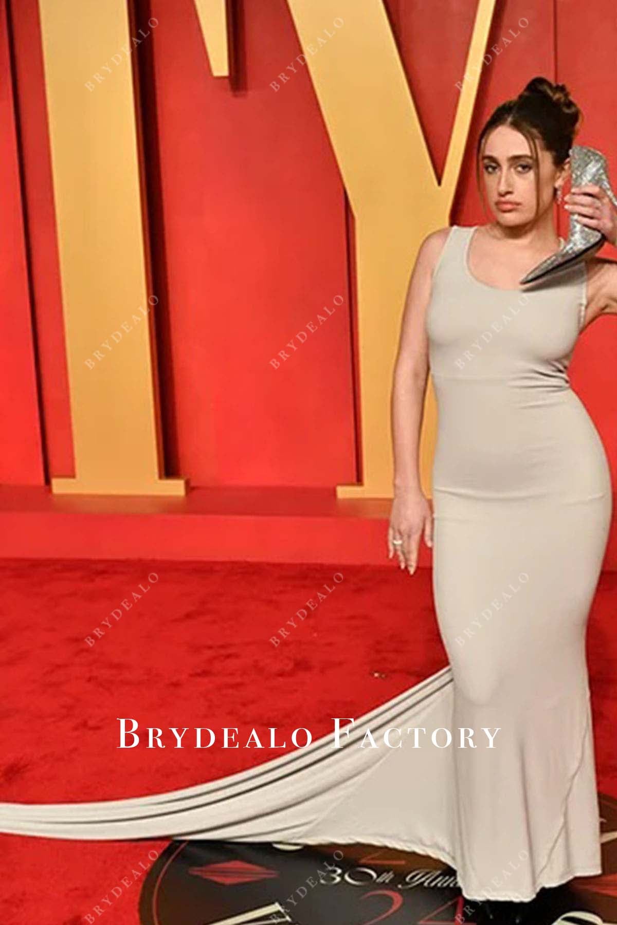 Rachel Sennott long train 2024 Oscars After Party dress